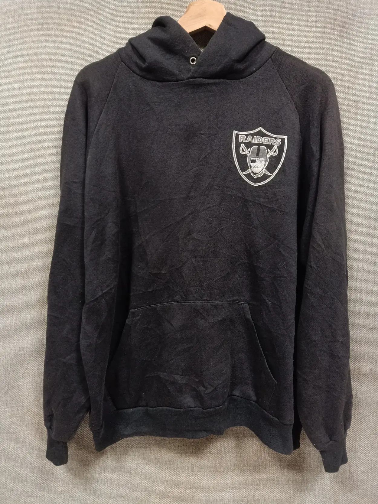 NFL Vintage 90s sweatshirt hoodie oakland raiders Size US L / EU 52-54 / 3 - 2 Thumbnail