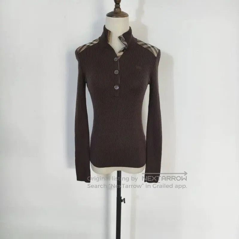Burberry Burberry Brown Wool Long Sleeve Sweater. Size M / US 6-8 / IT 42-44 - 5 Thumbnail