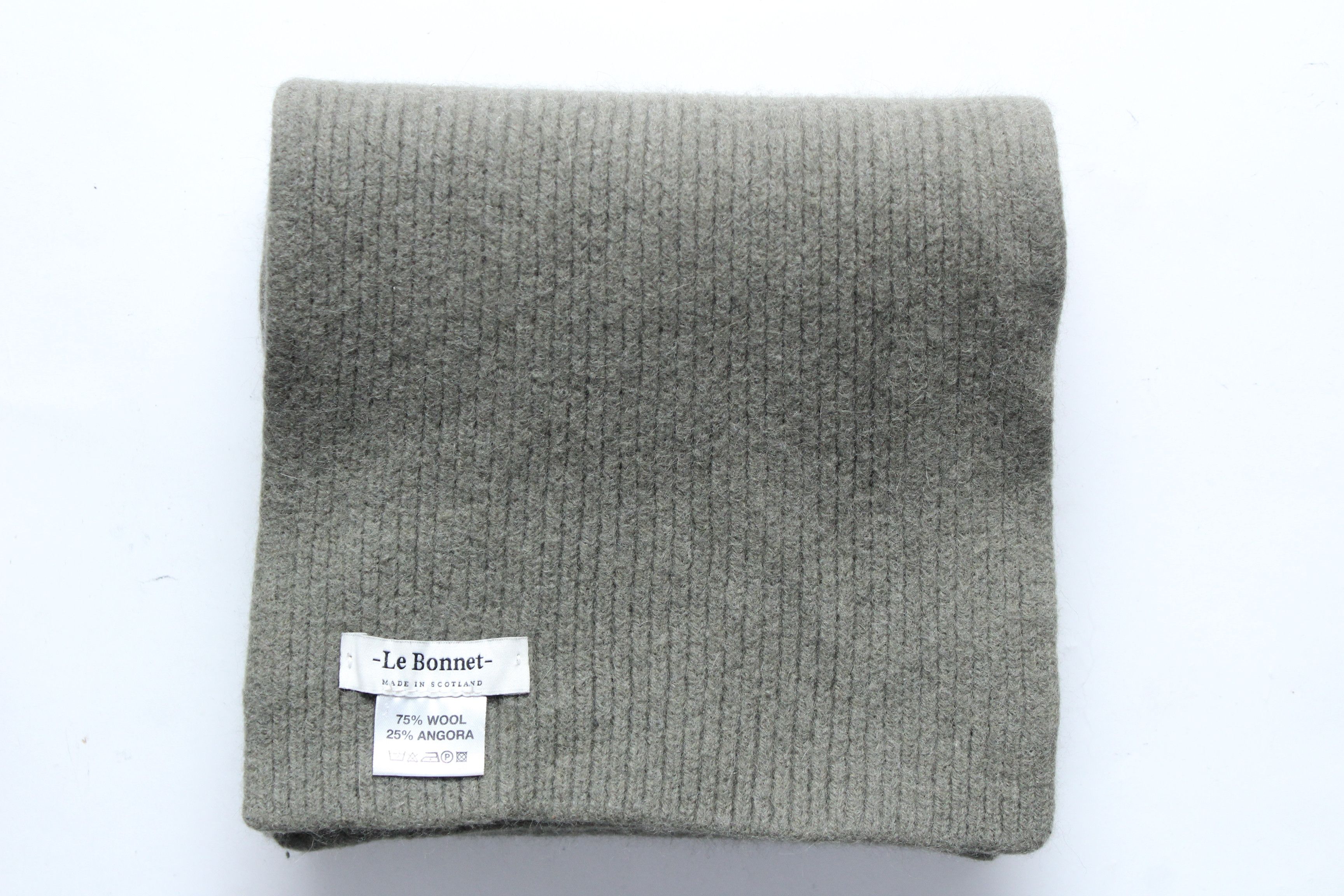 Other Le Bonnet Wool & Angora Ribbed Scarf - Made in Scotland Size ONE SIZE - 11 Thumbnail