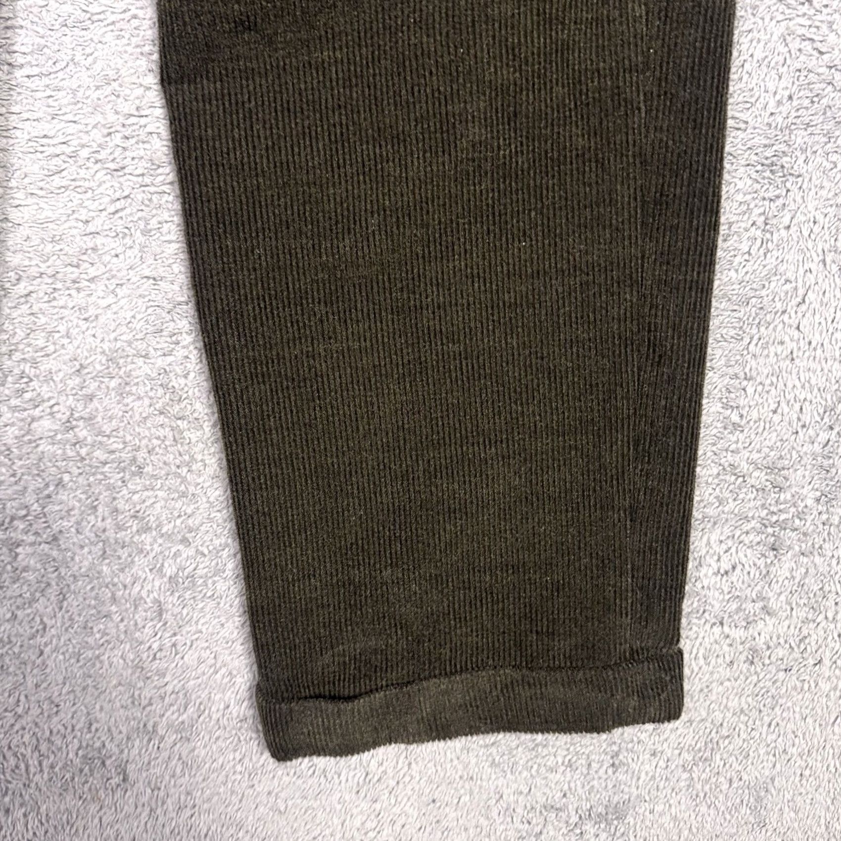 Vintage Samuelsohn Pants Mens 40x30 Corduroy Trousers Flat Front Green Dress Pants Mens Regular Straight Front Size US 40 / EU 56 - 2 Thumbnail