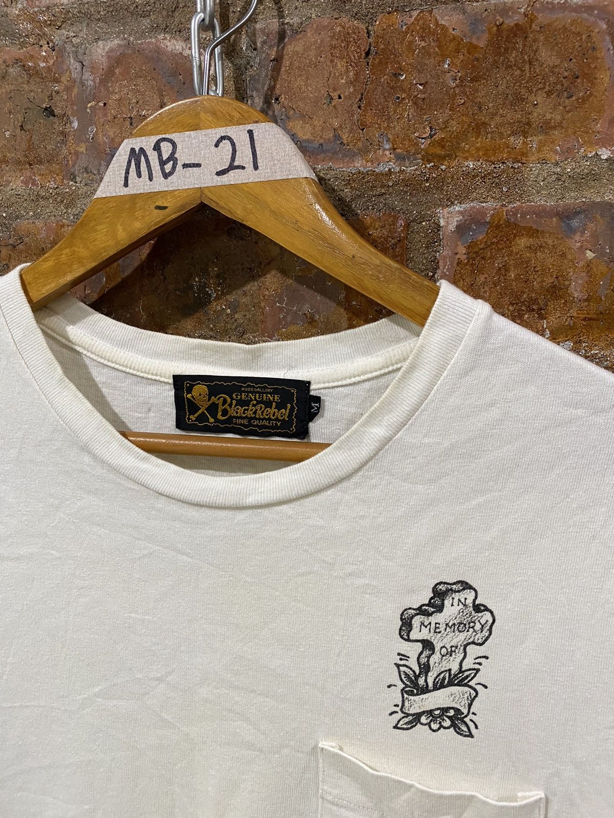 RUDE GALLERY 🔥 cross In Memory of tee Size US M / EU 48-50 / 2 - 4 Thumbnail