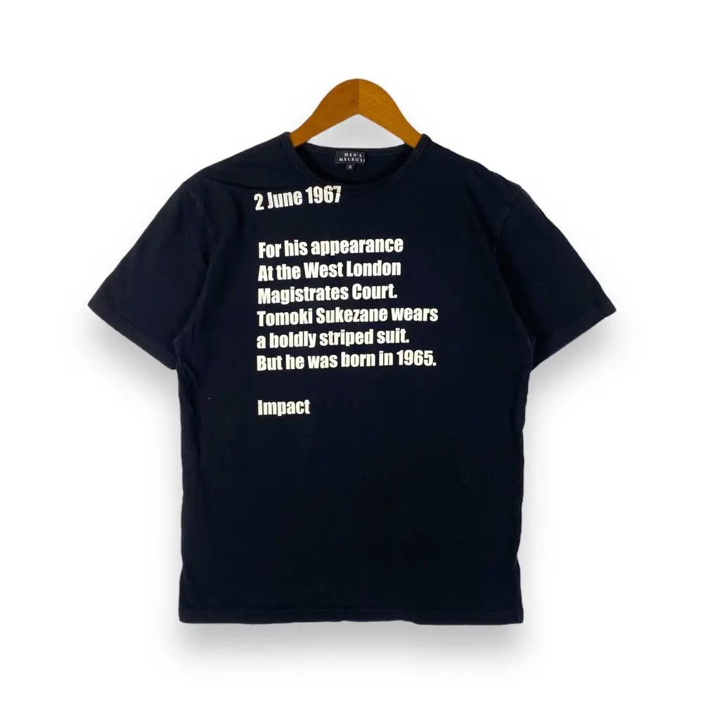 Melrose MELROSE Verse About Tomoki Sukezane Graphic Tee Shirt Size US XS / EU 42 / 0 - 1 Thumbnail