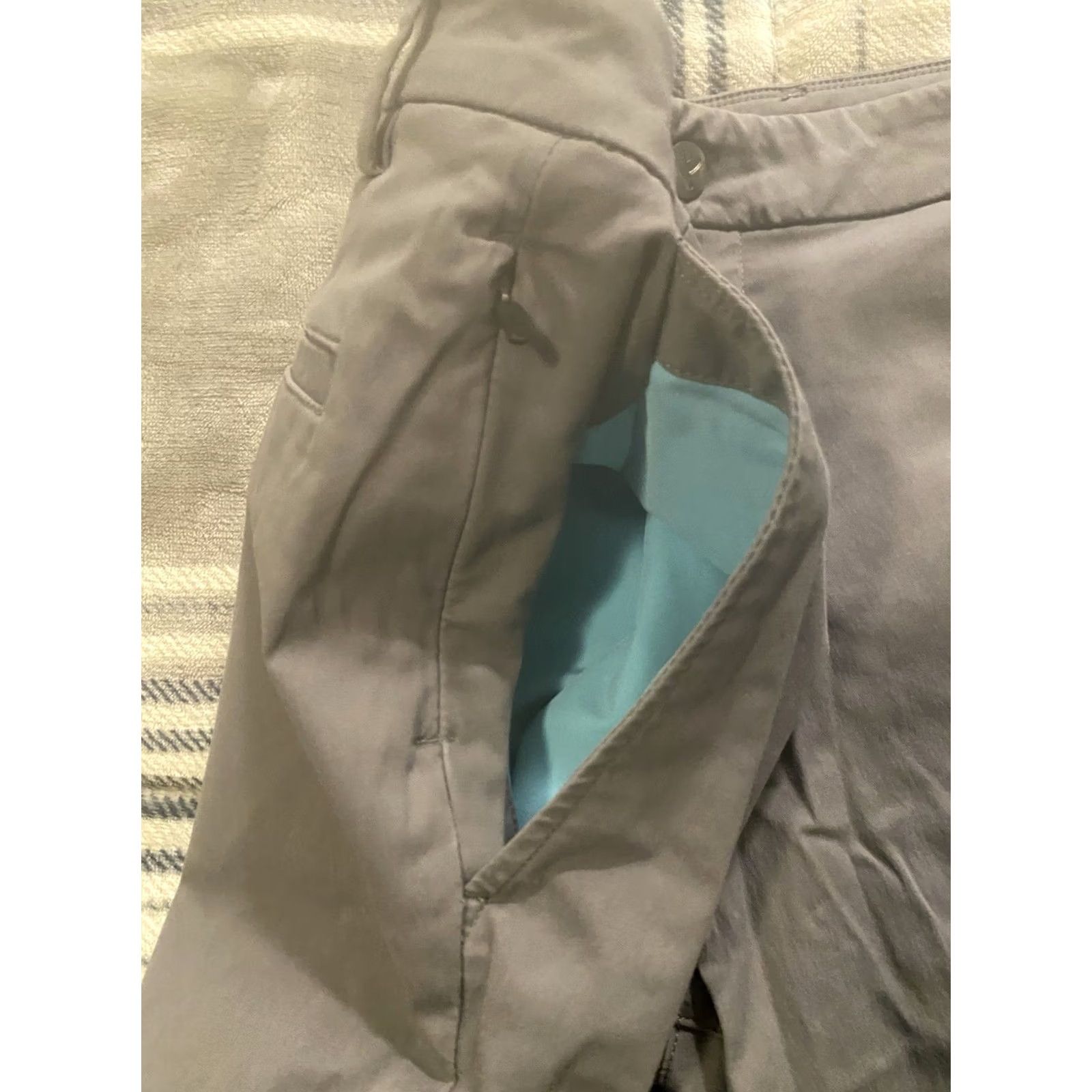 Vintage Bird Dogs Boom Pants Men 32x28 Gray Chino Golf Casual Preppy Athletic Stretch Breathable Tapered Pocket Zip Button Slim Inseam 28 Regular Size 32 Size US 32 / EU 48 - 5 Thumbnail