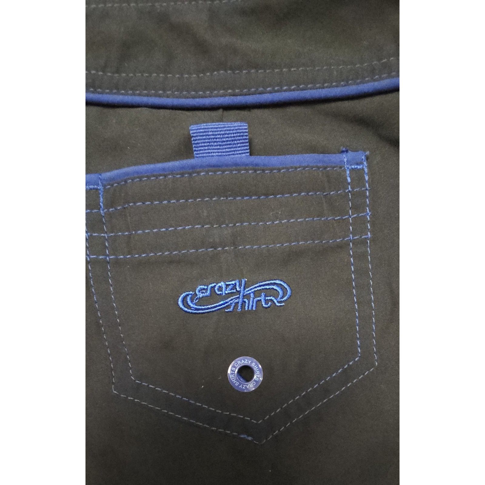 Other Crazy Shirts Shorts Mens Blue Twill Logo Size 7 W 27" Size US 27 - 6 Thumbnail