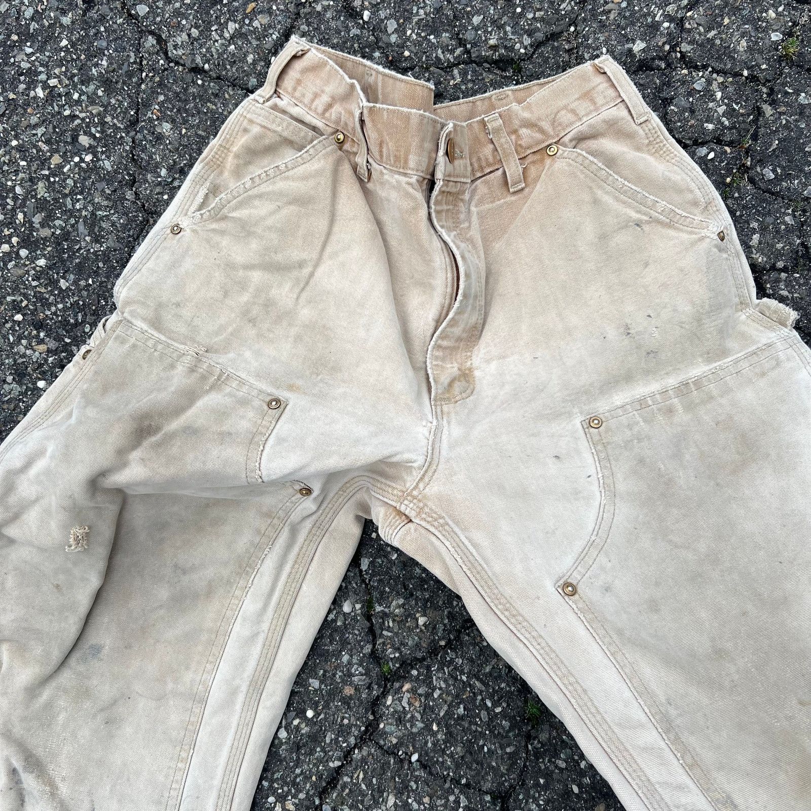Carhartt × Vintage Vintage carhartt brown double knee work wear carpenter pants Size US 31 - 4 Thumbnail
