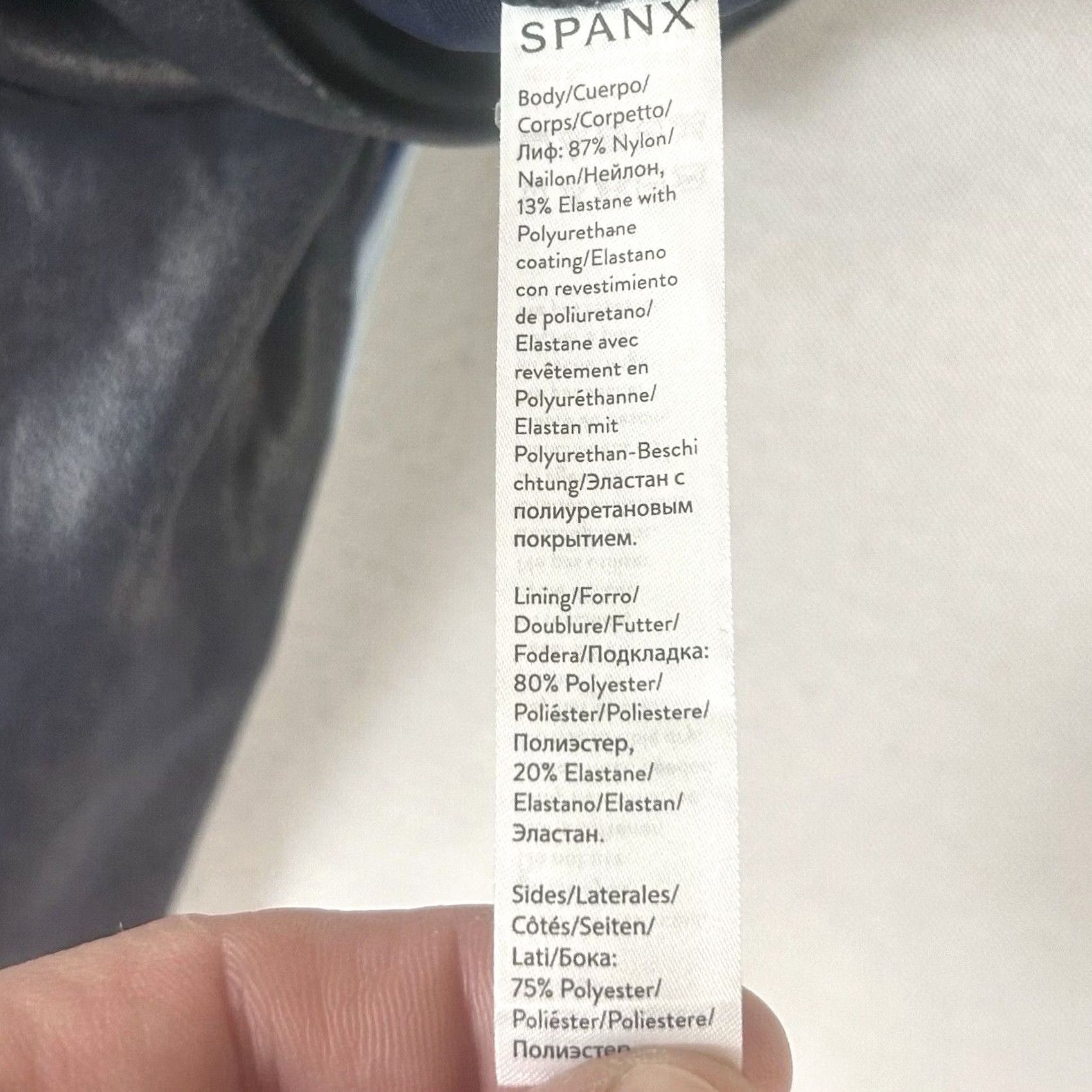 Spanx Spanx Leggings Womens XS Blue Stripes Stretch Shaping Ankle Yoga Casual Activewear Slimming Pattern Stripe Size 26" / US 2 / IT 38 - 5 Thumbnail