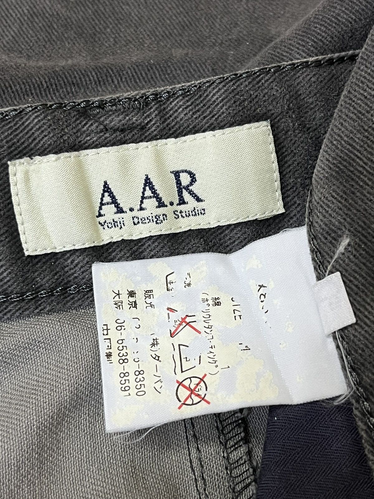 Yohji Yamamoto VINTAGE A.A.R YOHJI YAMAMOTO DESIGN STUDIO JEANS Size US 30 / EU 46 - 16 Thumbnail