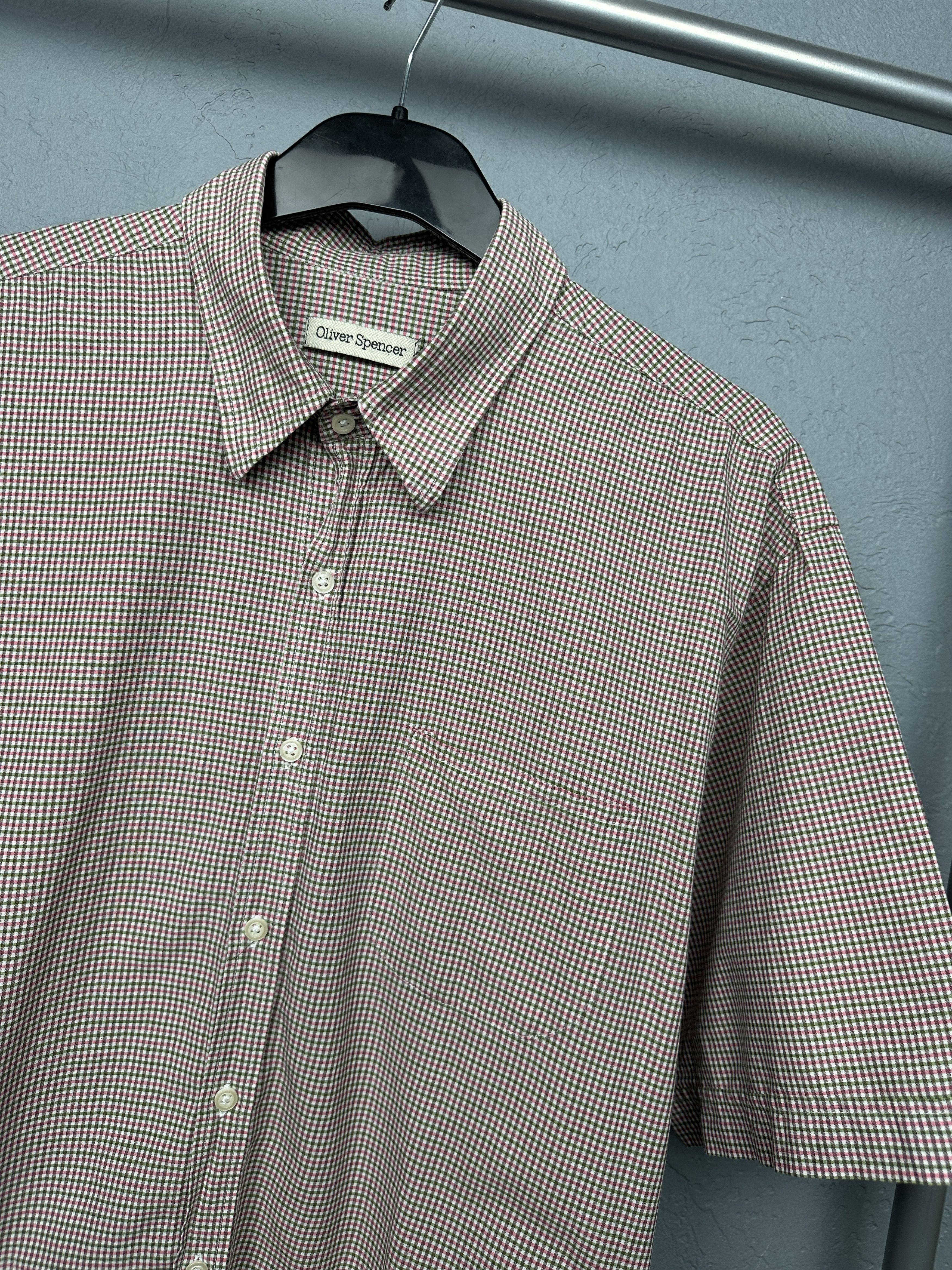 Oliver Spencer Oliver Spencer Mens Short Sleeve Shirt Size US L / EU 52-54 / 3 - 2 Thumbnail