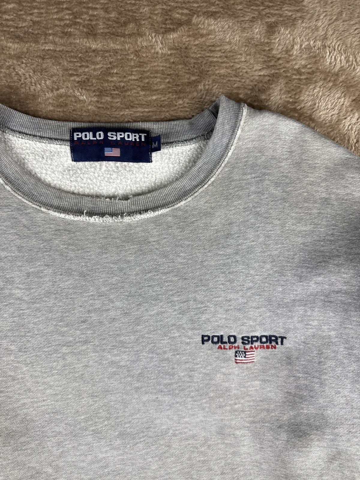 Polo Ralph Lauren Vtg Polo Sport Ralph Lauren Distressed Stains Style 90s Rare Size US M / EU 48-50 / 2 - 1 Thumbnail