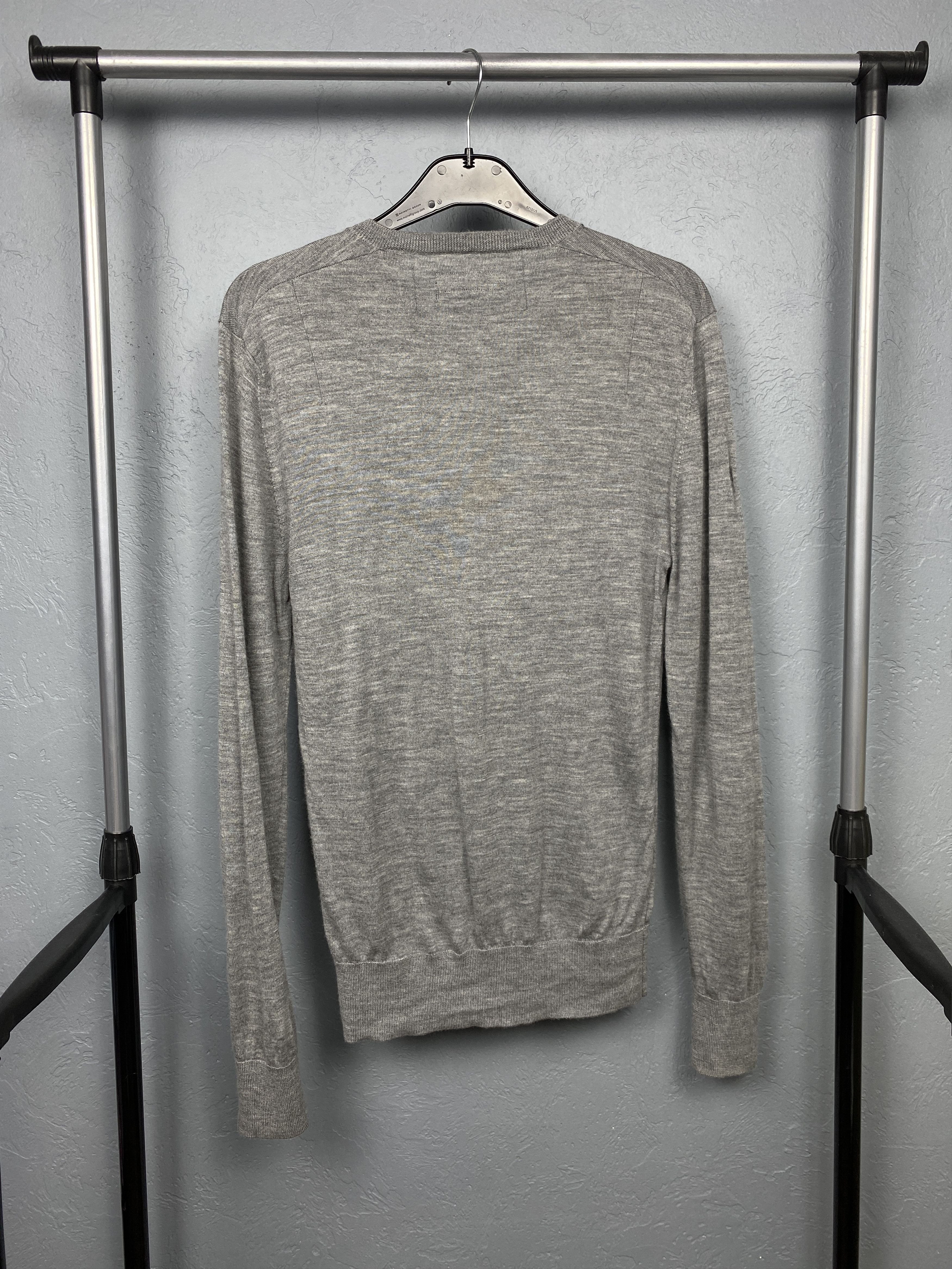 Allsaints × Vintage Allsaints Vintage Mode Merino Wool Henley Knit Sweater Size US S / EU 44-46 / 1 - 6 Thumbnail
