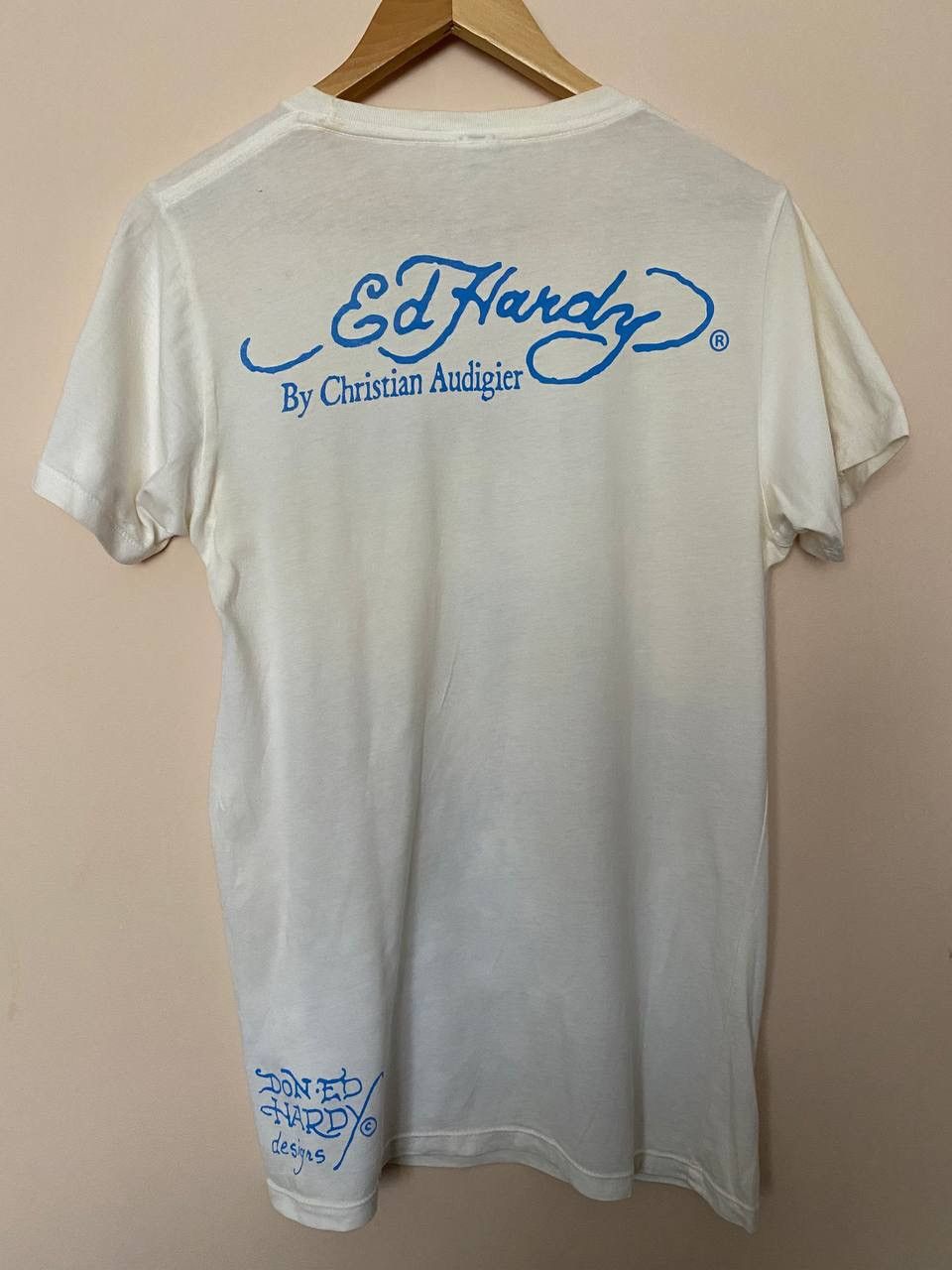 Ed Hardy Ed Hardy by Christian Audigier Love Kills Rhinestone T-Shirt Size US S / EU 44-46 / 1 - 7 Thumbnail