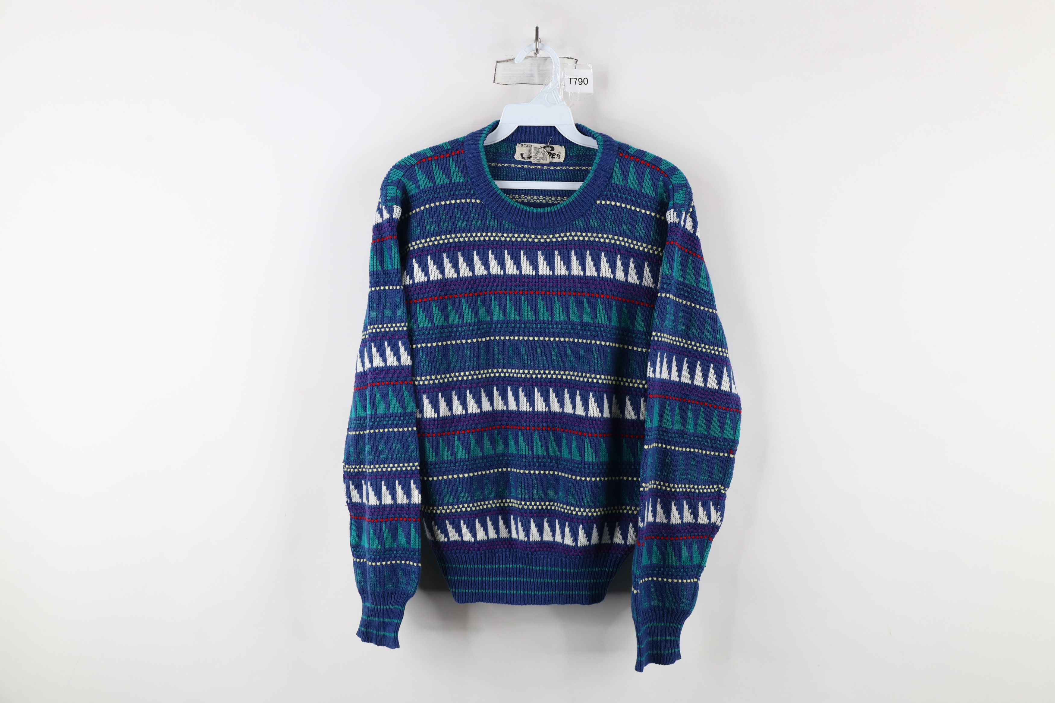 Vintage Vintage 90s Streetwear Fair Isle Knit Crewneck Sweater Size S / US 4 / IT 40 - 1 Thumbnail