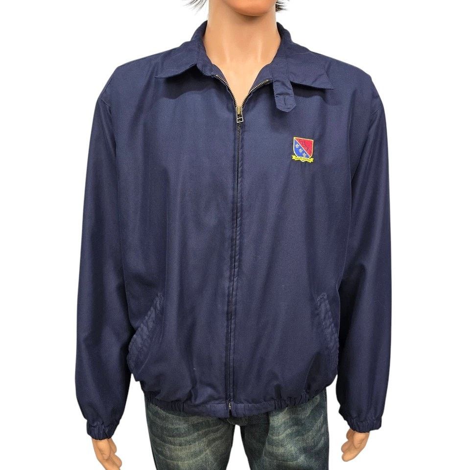 Chaps × Ralph Lauren × Vintage Ralph Lauren Chaps Bomber Jacket Houndstooth Lining Emblem Size US L / EU 52-54 / 3 - 3 Thumbnail