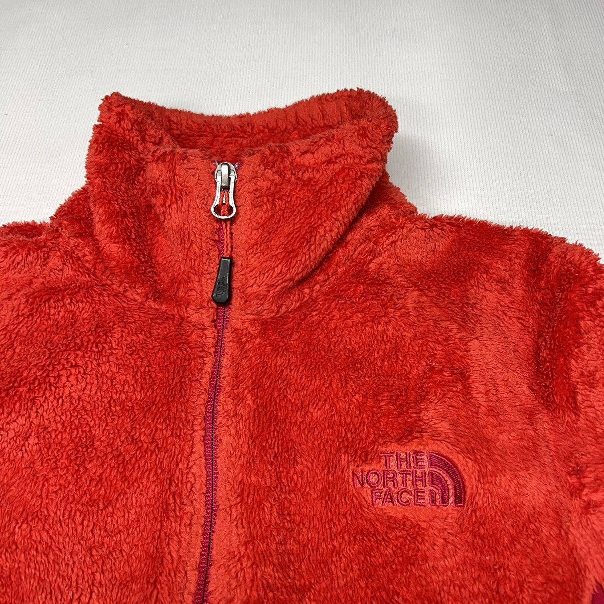 The North Face The North Face Jacket Fleece Red Zip Pocket Fuzzy Active Size XS / US 0-2 / IT 36-38 - 3 Thumbnail