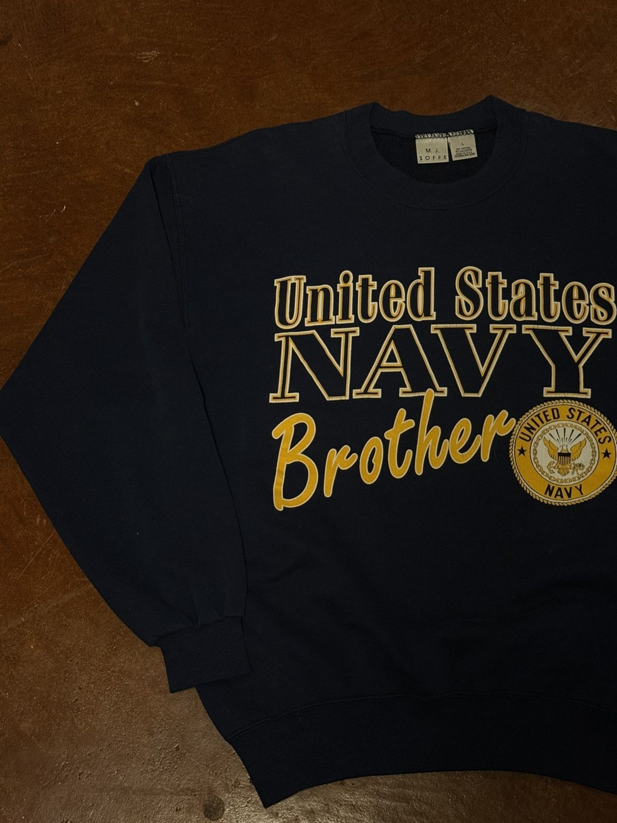 Other Vintage United States Navy Brother Sweatshirt Large Size US L / EU 52-54 / 3 - 2 Thumbnail