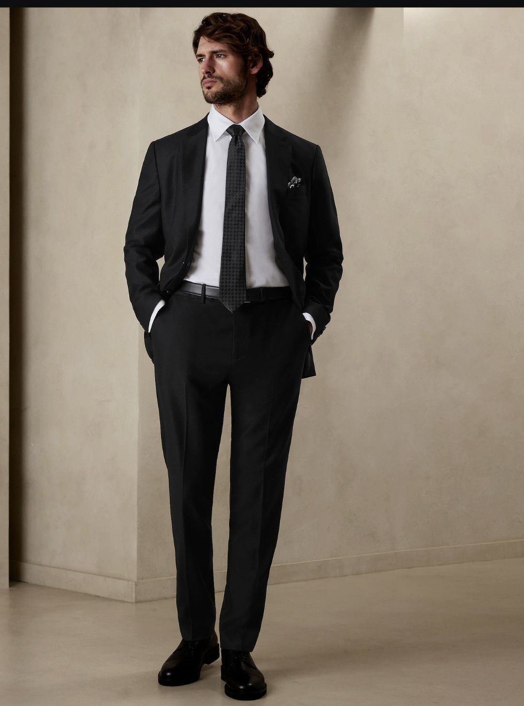 Banana Republic BR Signature Italian Hopsack Suit (40R shoulder x 33R waist) Size 40R - 4 Thumbnail