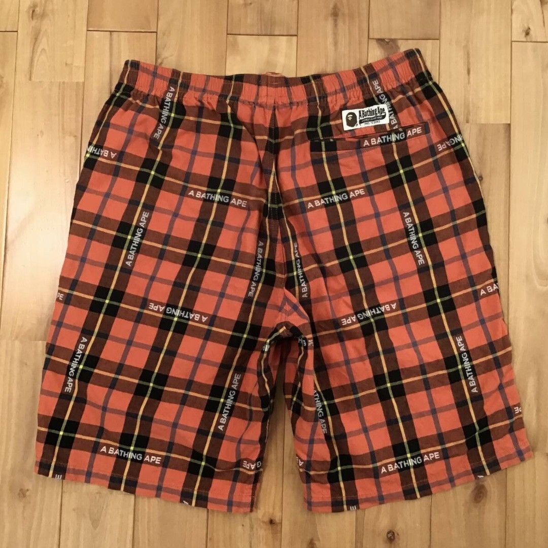Bape BAPE Check shorts a bathing ape ★size L Size US 34 / EU 50 - 2 Thumbnail