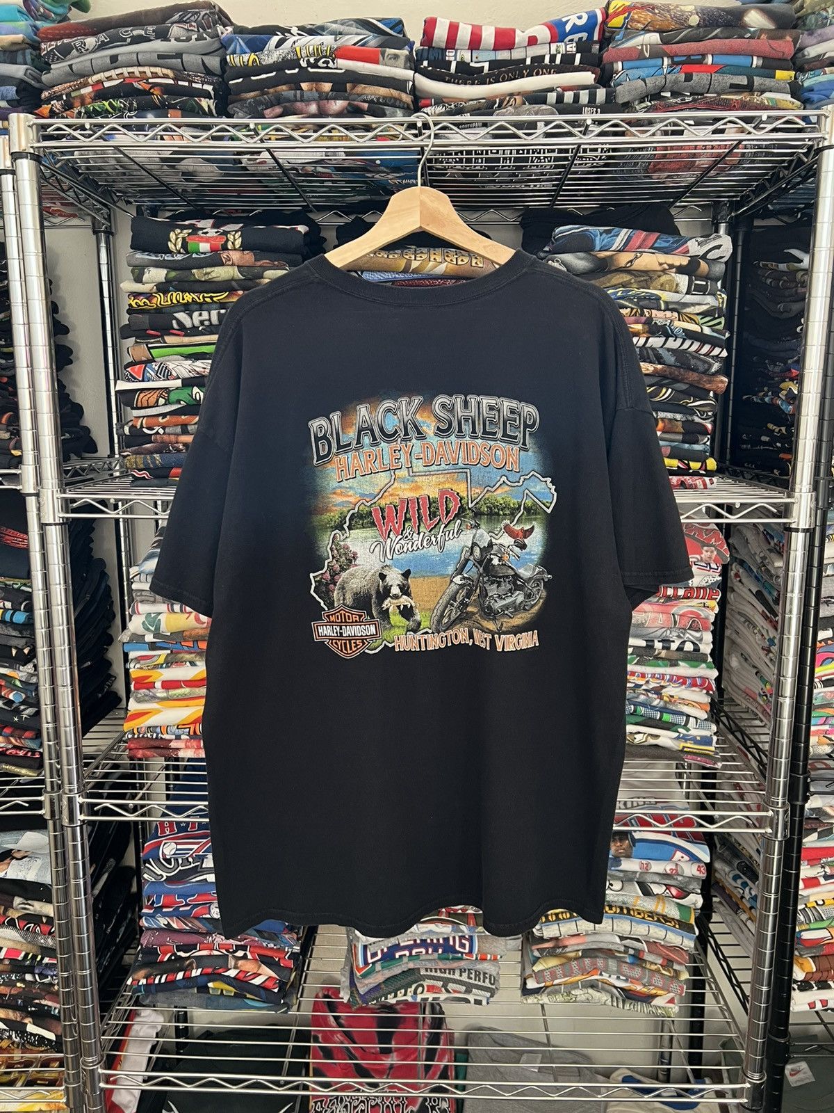 Harley Davidson H-D Black Sheep Huntington WV Sexy Tee Size US XL / EU 56 / 4 - 2 Thumbnail