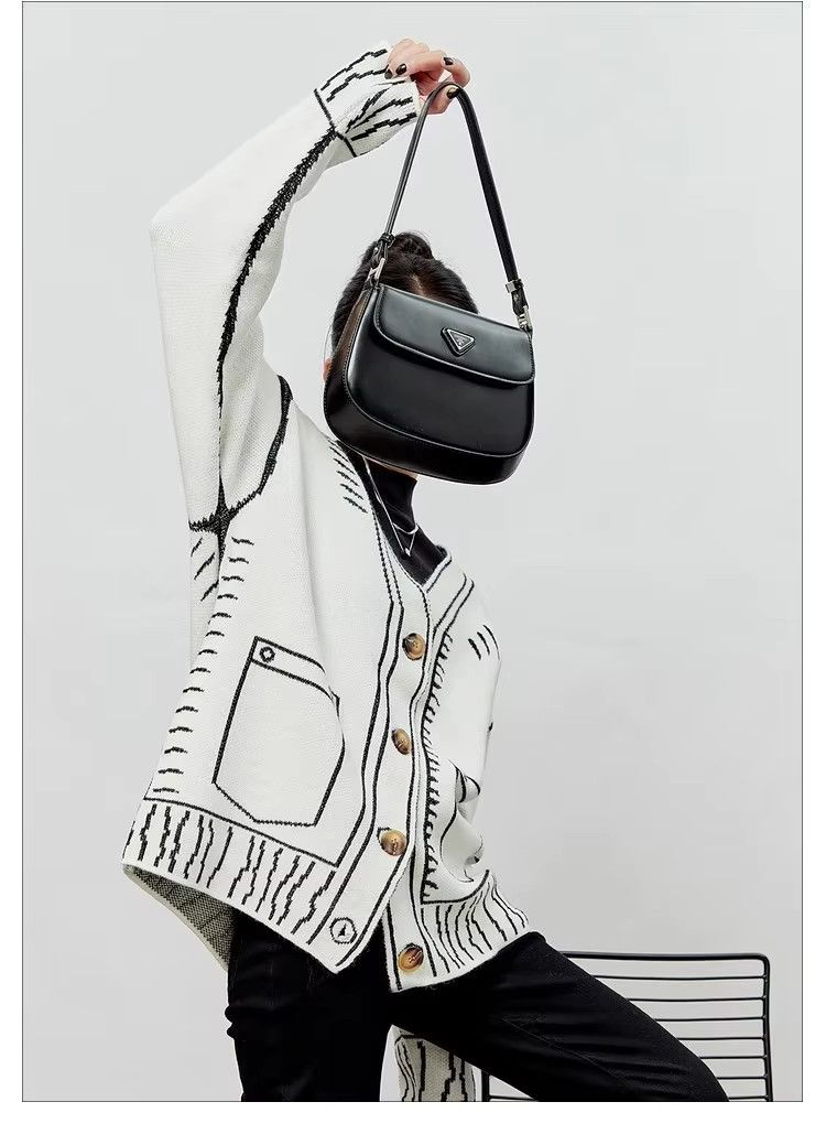 Other Korean Style Graffiti Unique Loose Cardigans Coat Y2k Size L / US 10 / IT 46 - 5 Thumbnail