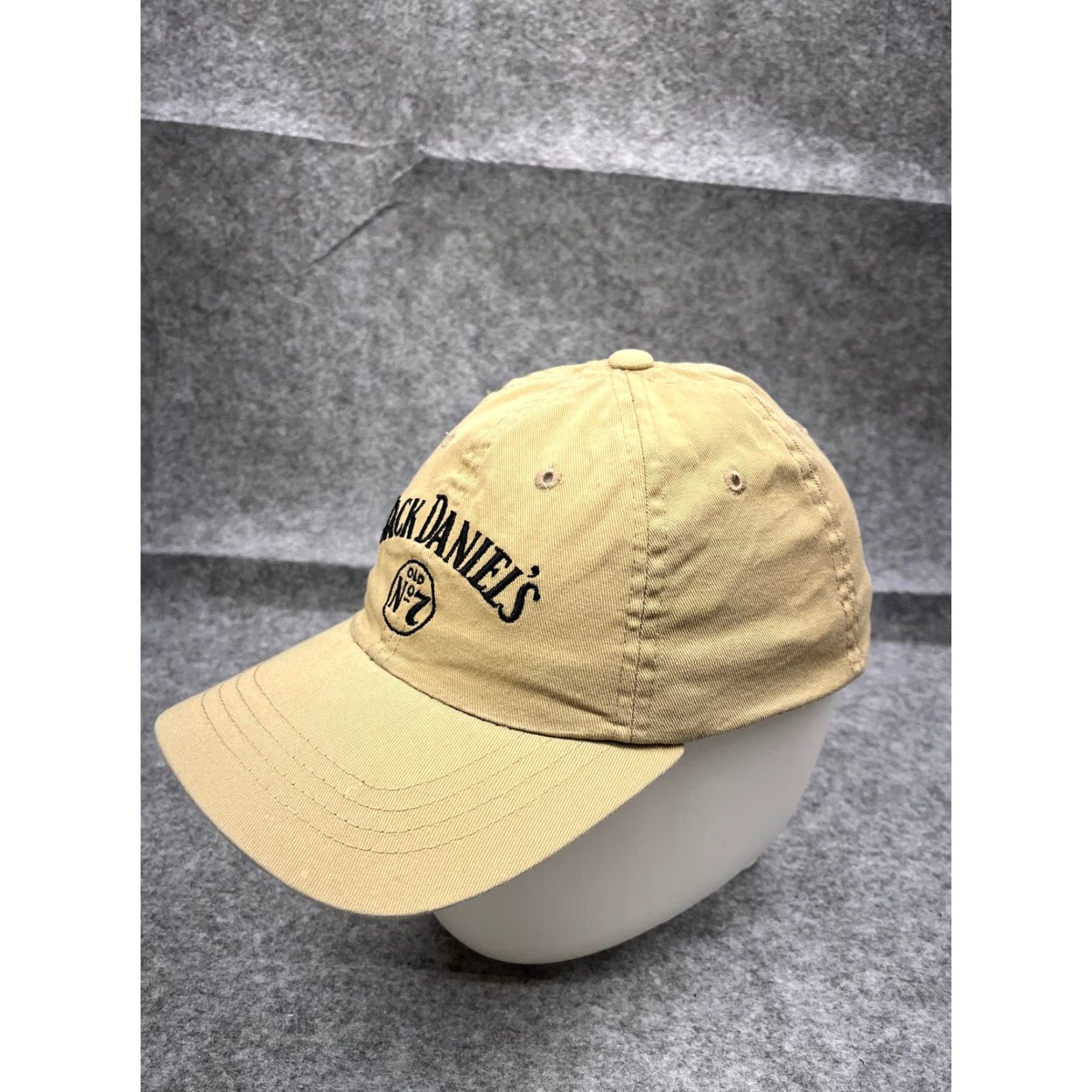 Vintage Jack Daniel's No 7 Hat Cap Strap Back Adult One Size Beige 100% Cotton Twill Size ONE SIZE - 4 Thumbnail