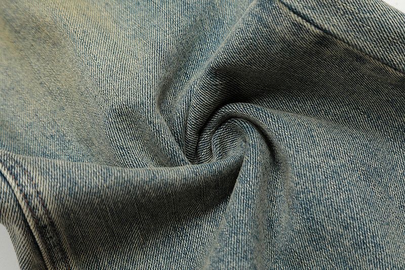 Vintage Men's Retro Street Loose Washed Distressed Straight Jeans Size US 32 / EU 48 - 5 Thumbnail