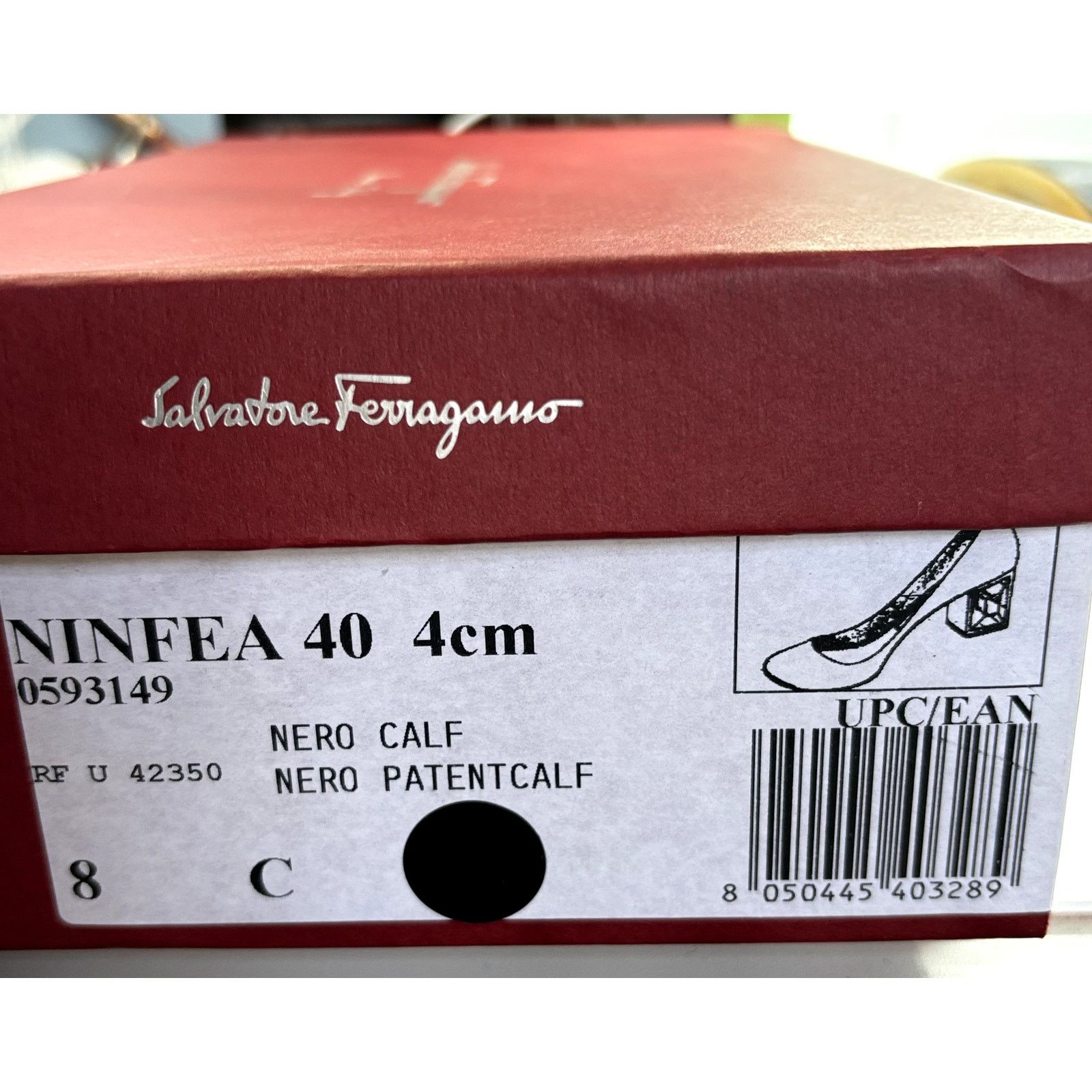 Salvatore Ferragamo SALVATORE FERRAGAMO Ninfea Lucite Block Heel Pumps Sz 8 Size US 8 / IT 38 - 11 Thumbnail