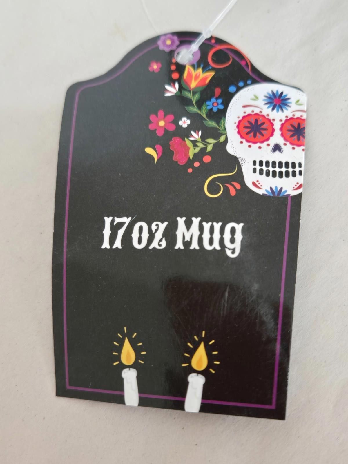 The Unbranded Brand Day of the Dead Enamel Coffee Cup Mug 17 oz. Gift NEW Size ONE SIZE - 2 Thumbnail