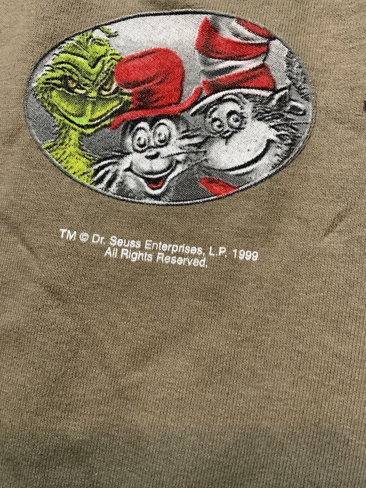 Vintage 1999 Dr. Seuss Wear Cat In The Hat Green Eggs Grinch T-Shirt Size US XL / EU 56 / 4 - 9 Thumbnail