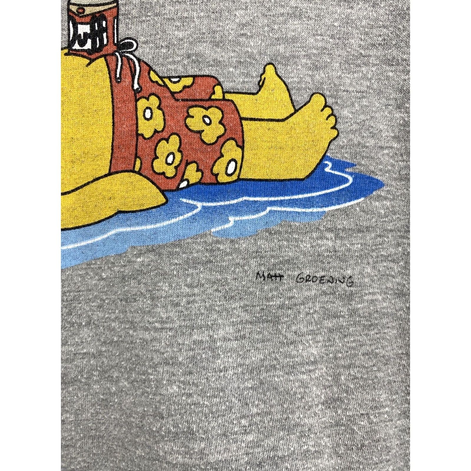 Vintage VINTAGE 90s The Simpsons t-shirt Matt Groening retro size XXL Gray Mens Size US XXL / EU 58 / 5 - 5 Thumbnail