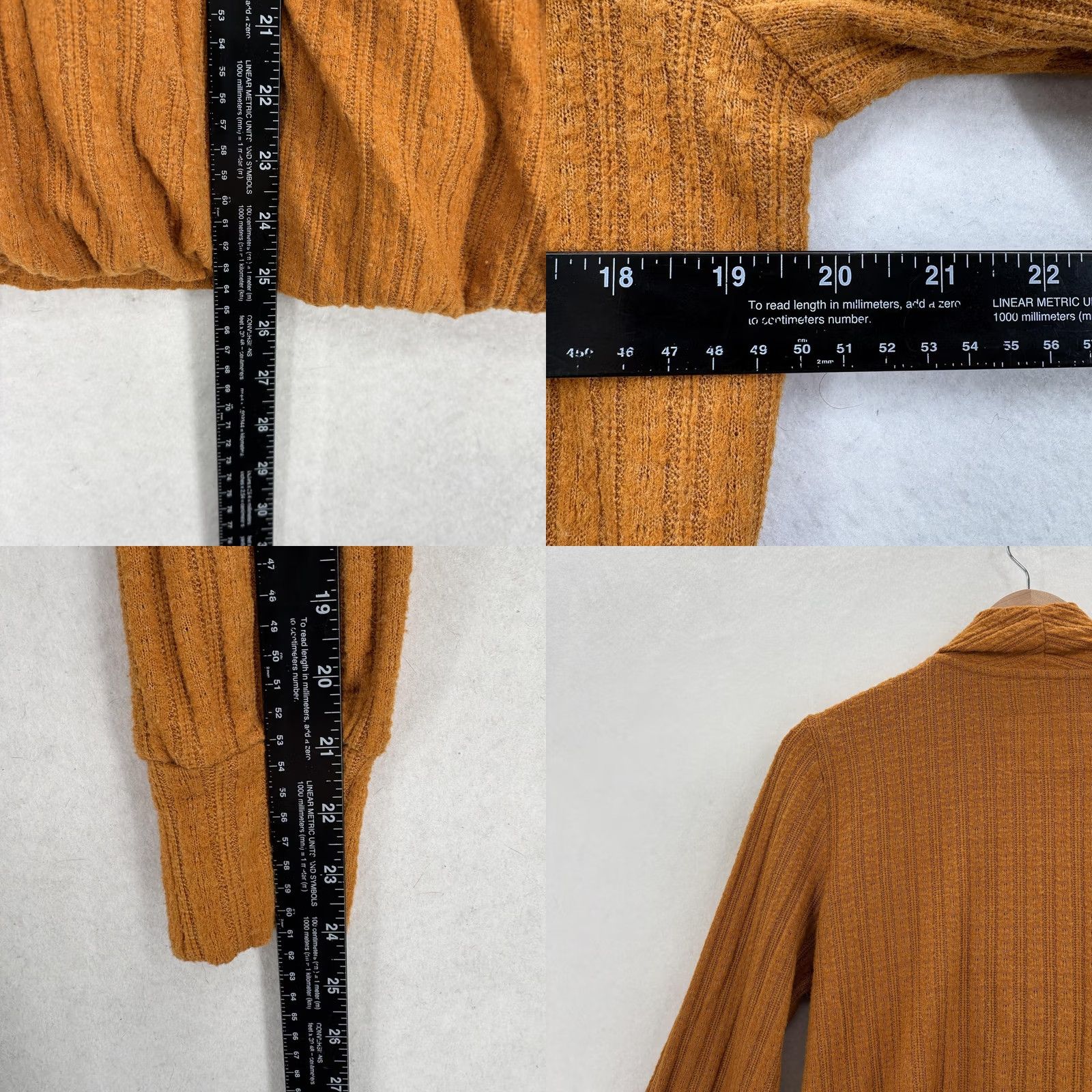 Vintage Maeve Wrap Sweater Womens M Orange Knit V-Neck Bohemian Long Sleeve Casual Size M / US 6-8 / IT 42-44 - 8 Thumbnail