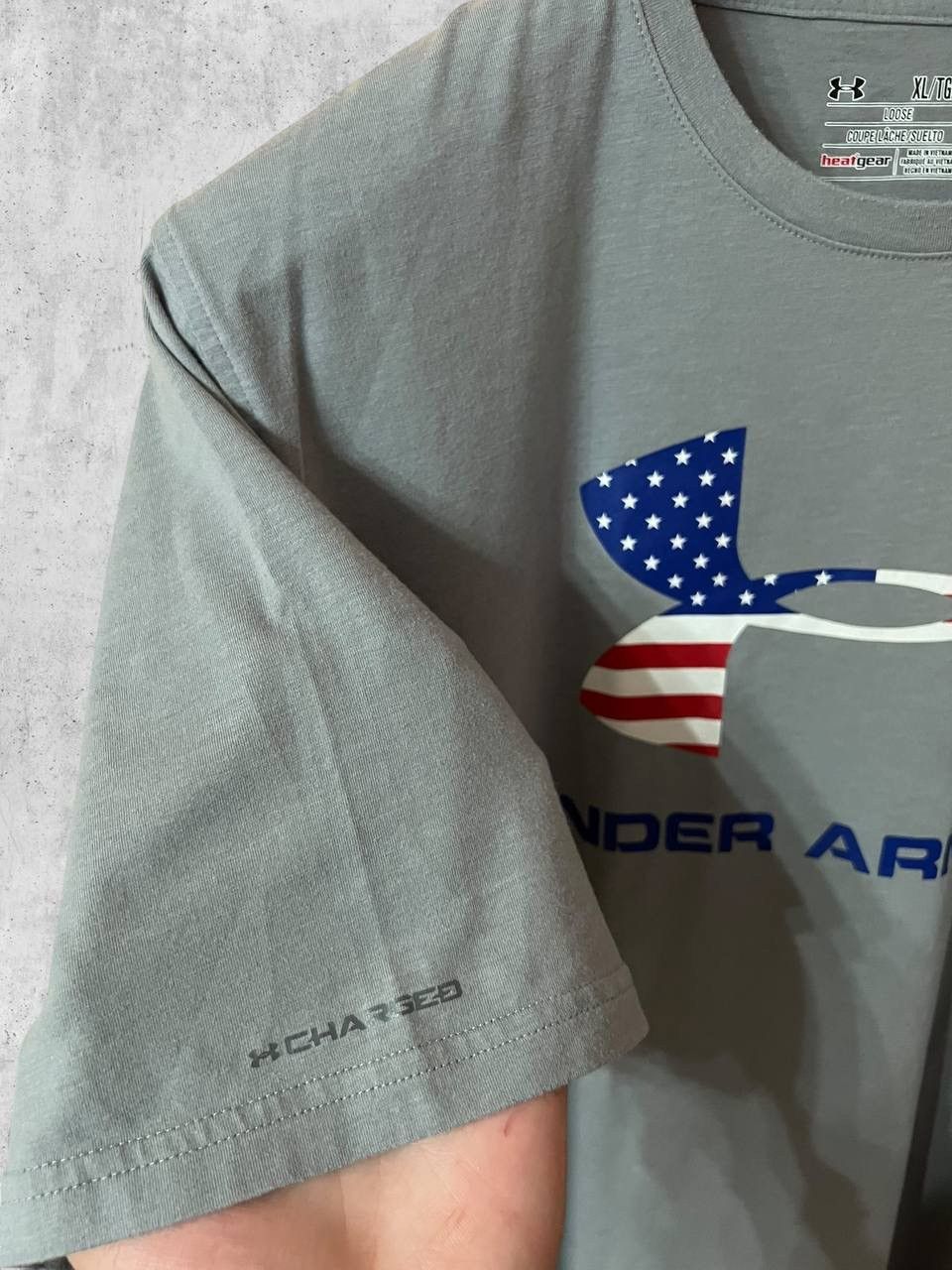 Under Armour Under Armour USA flag logo heatgear t shirt tee Size US XL / EU 56 / 4 - 3 Thumbnail