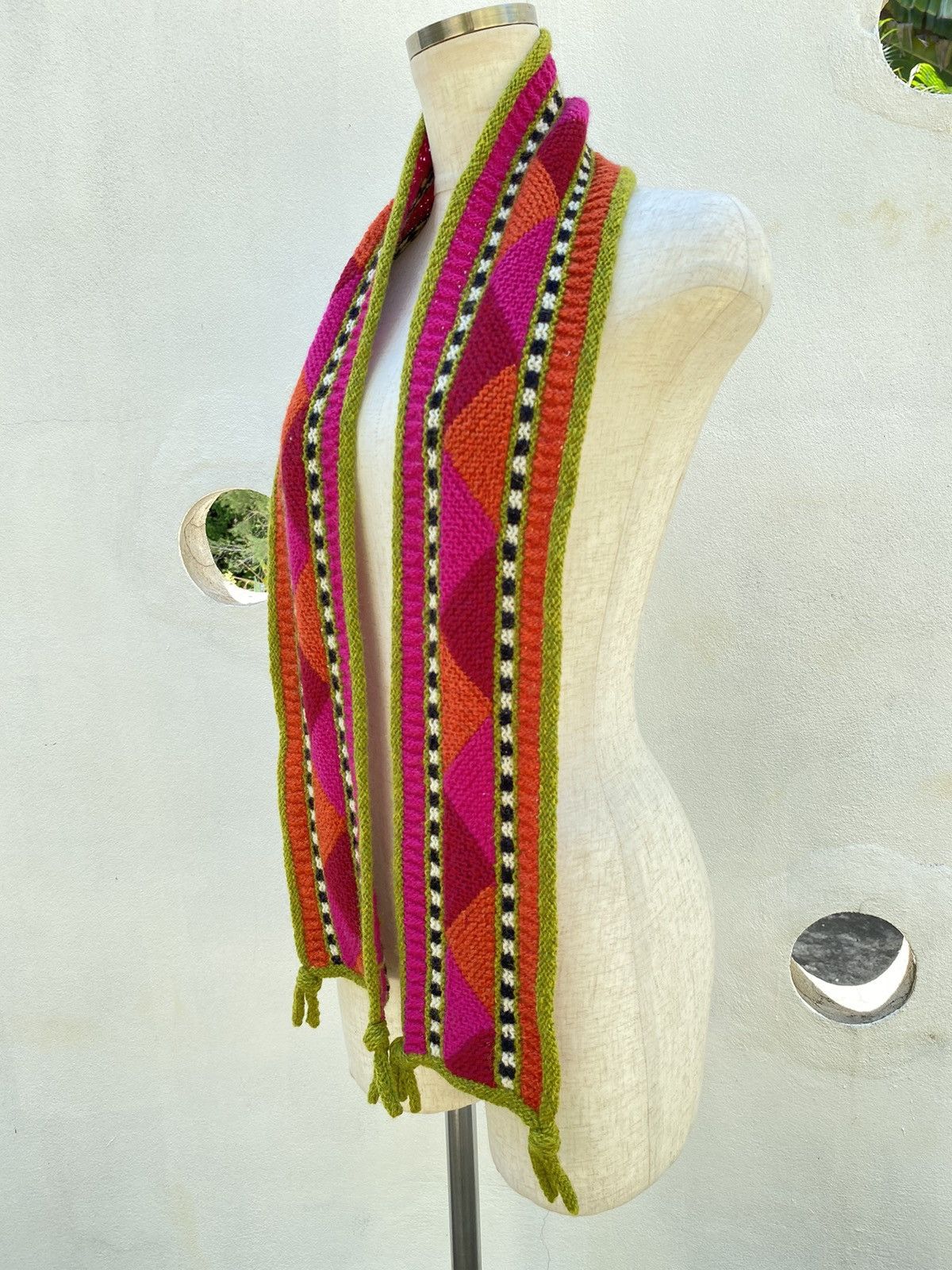 Designer Colorful Knit Fashion Scarf Size ONE SIZE - 6 Thumbnail