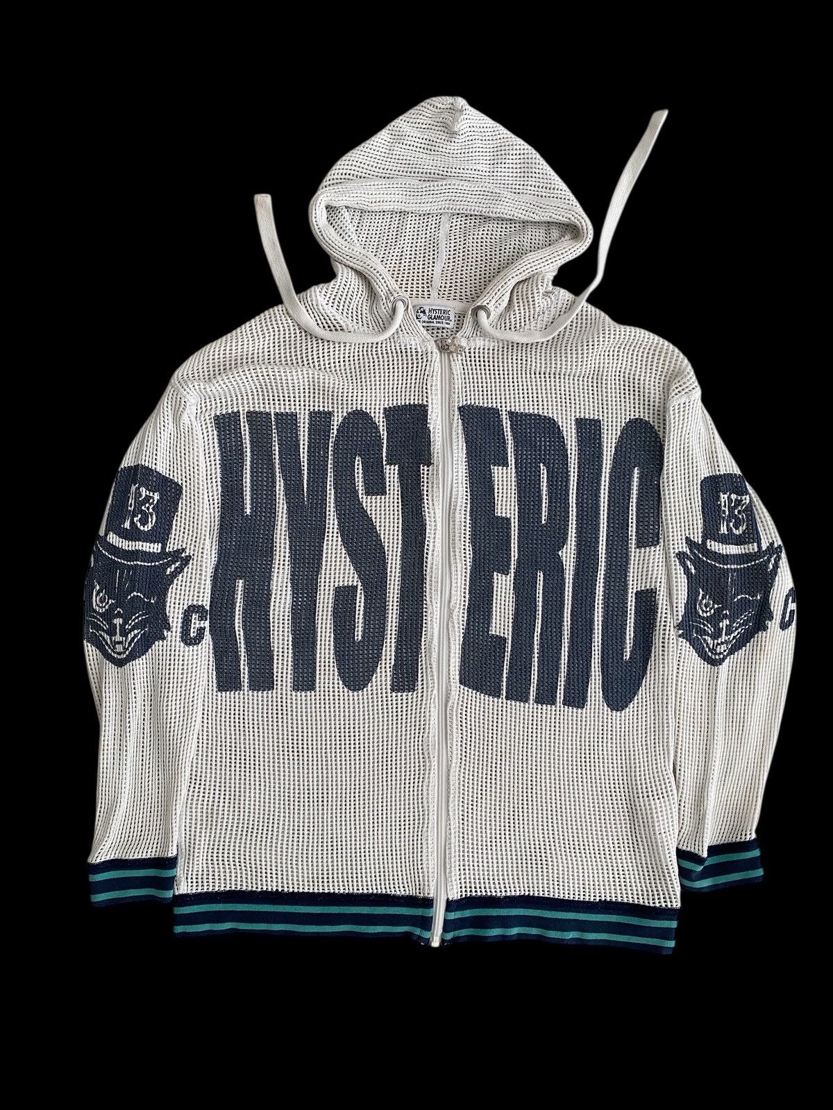 VINTAGE HYSTERIC GLAMOUR HOODIE BIG LOGO NICE DESIGN