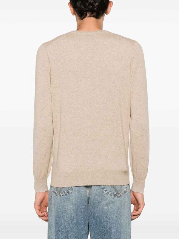 Brunello Cucinelli o1y0526 Cashmere Blend Sweater in Beige Size US M / EU 48-50 / 2 - 4 Thumbnail