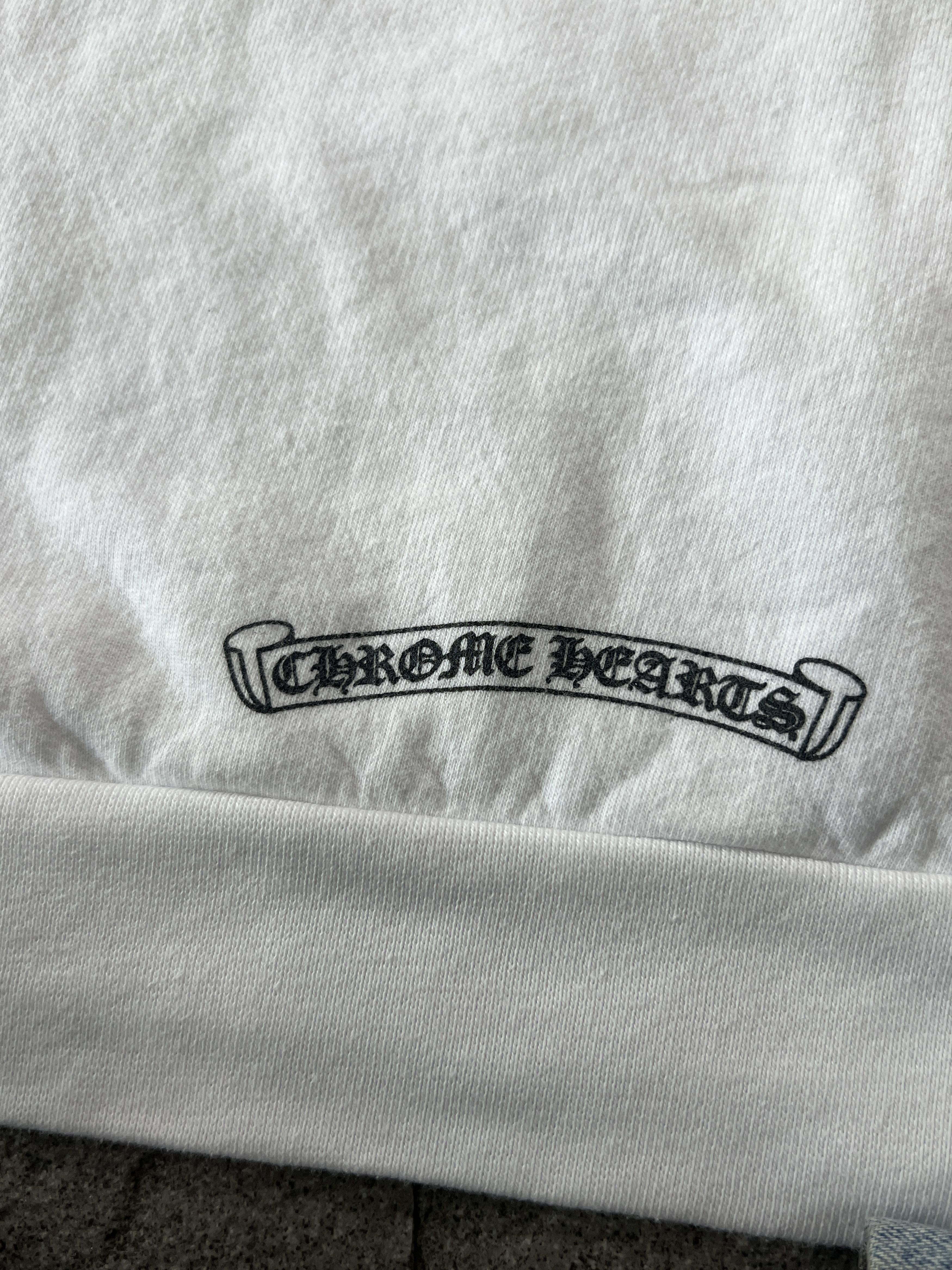 Chrome Hearts Chrome Hearts x Rolling Stones Blue Tongue White Hoodie XL Size US XL / EU 56 / 4 - 3 Thumbnail