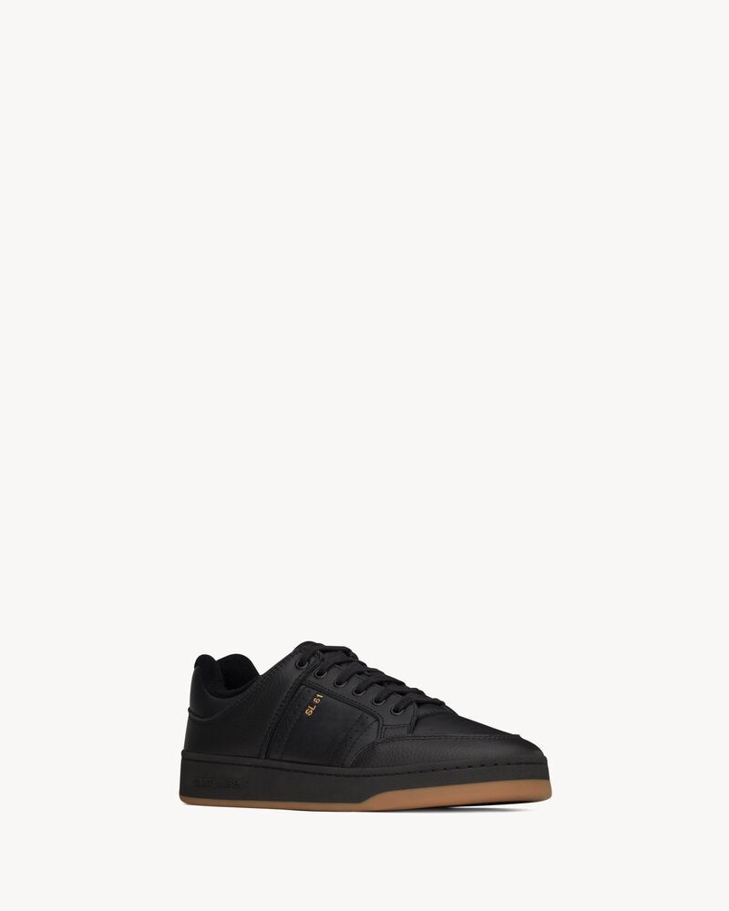 Saint Laurent Paris o1b1hav111125 690789 SL/61 Low Top Sneakers in Noir Size US 8 / EU 41 - 4 Thumbnail