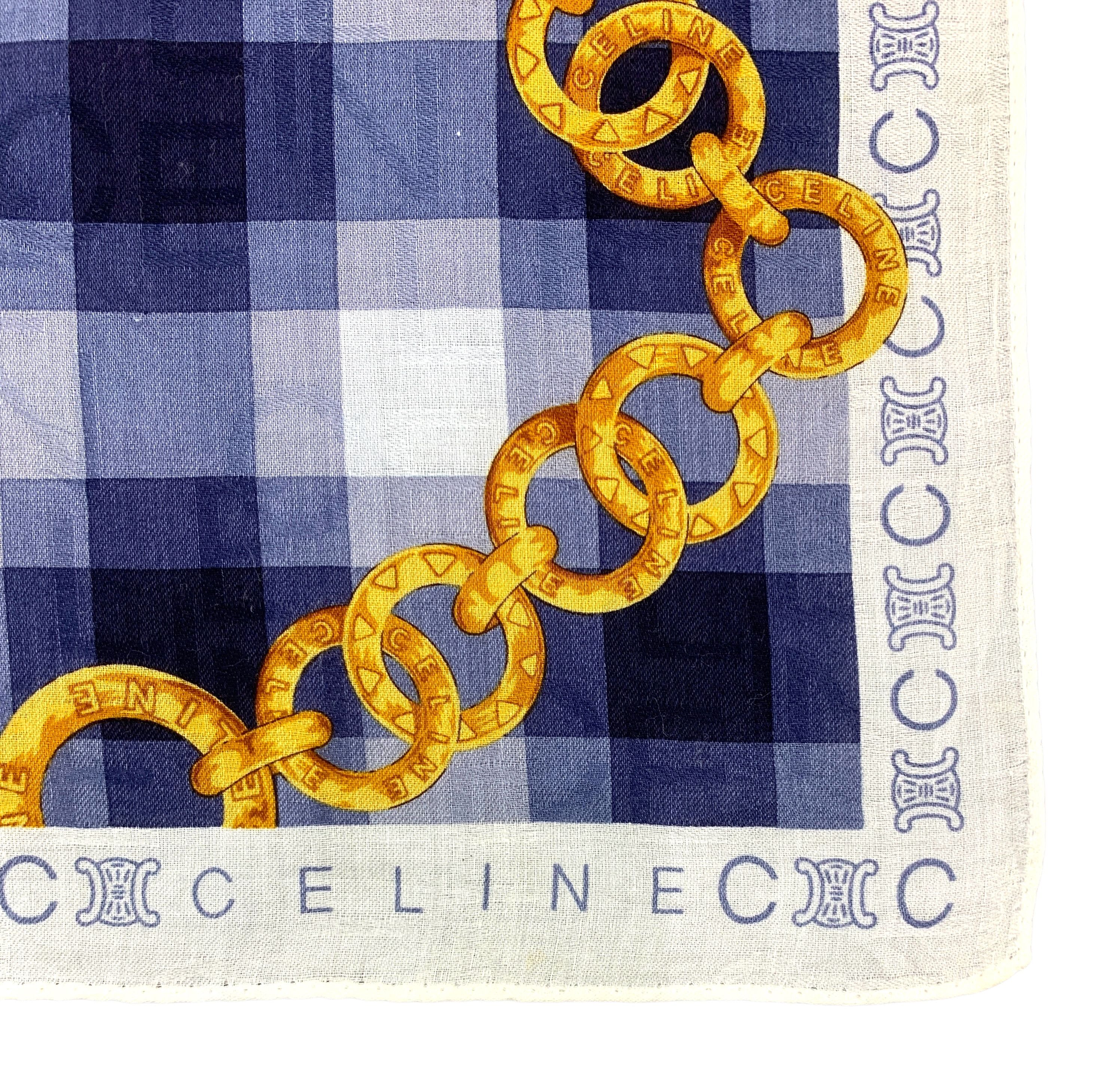 Celine × Vintage Vintage Celine Neckerchief/ Handkerchief Scarves - HKA901 Size ONE SIZE - 7 Thumbnail