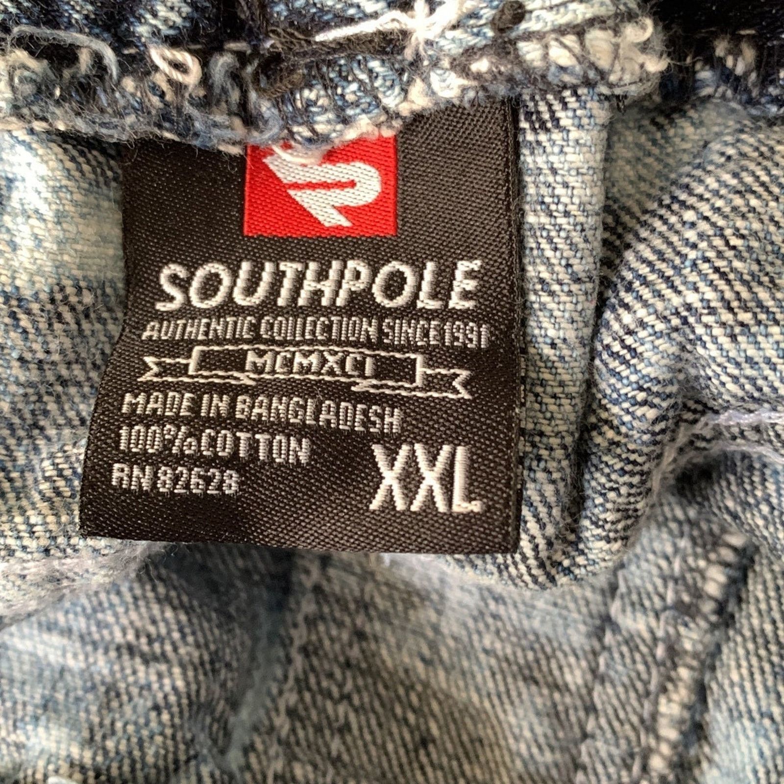 Southpole Southpole Men's Size 2X Denim Shorts pull-on elastic waist Size US 34 / EU 50 - 5 Thumbnail