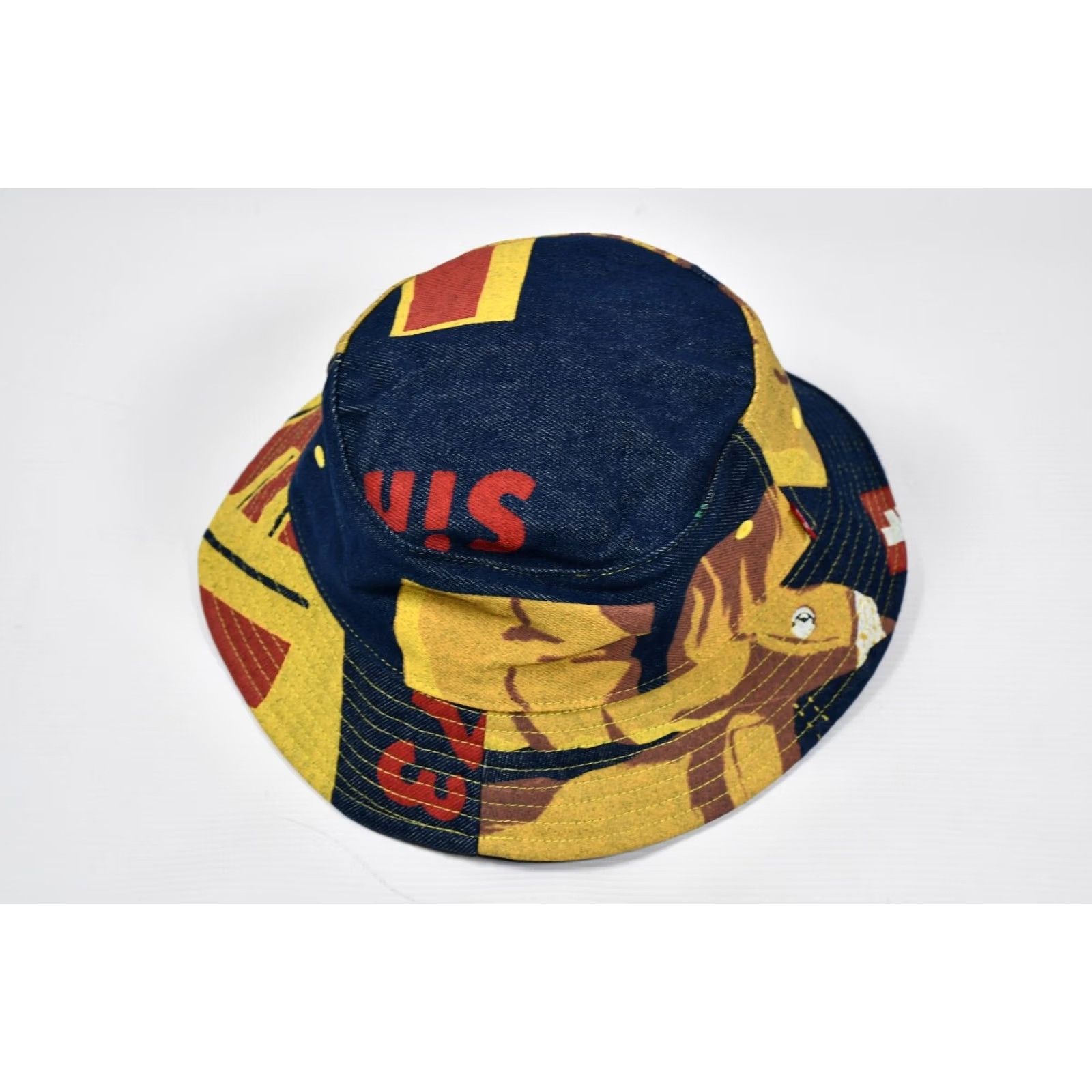 Levi's LEVI'S 501 BANNER PRINT 150th ANNIVERSARY BUCKET HAT Denim SIZE L Blue Cotton Men Size ONE SIZE - 5 Thumbnail