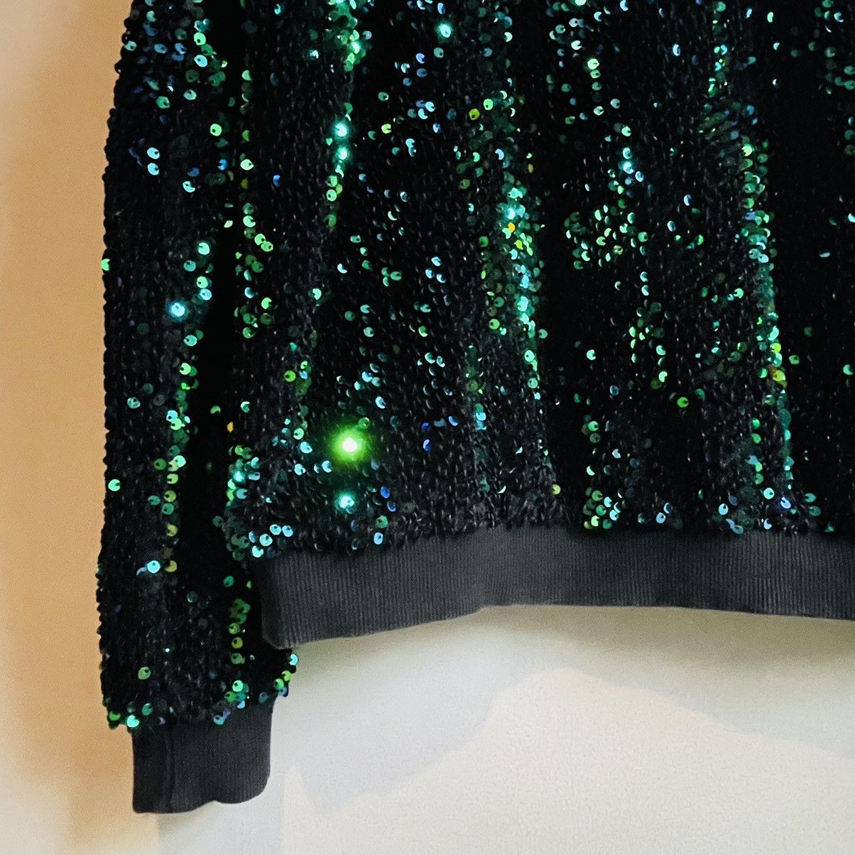 Japanese Brand × Vintage Japanese Gradient Sequins Boxy Sweatshirt Size L / US 10 / IT 46 - 5 Thumbnail