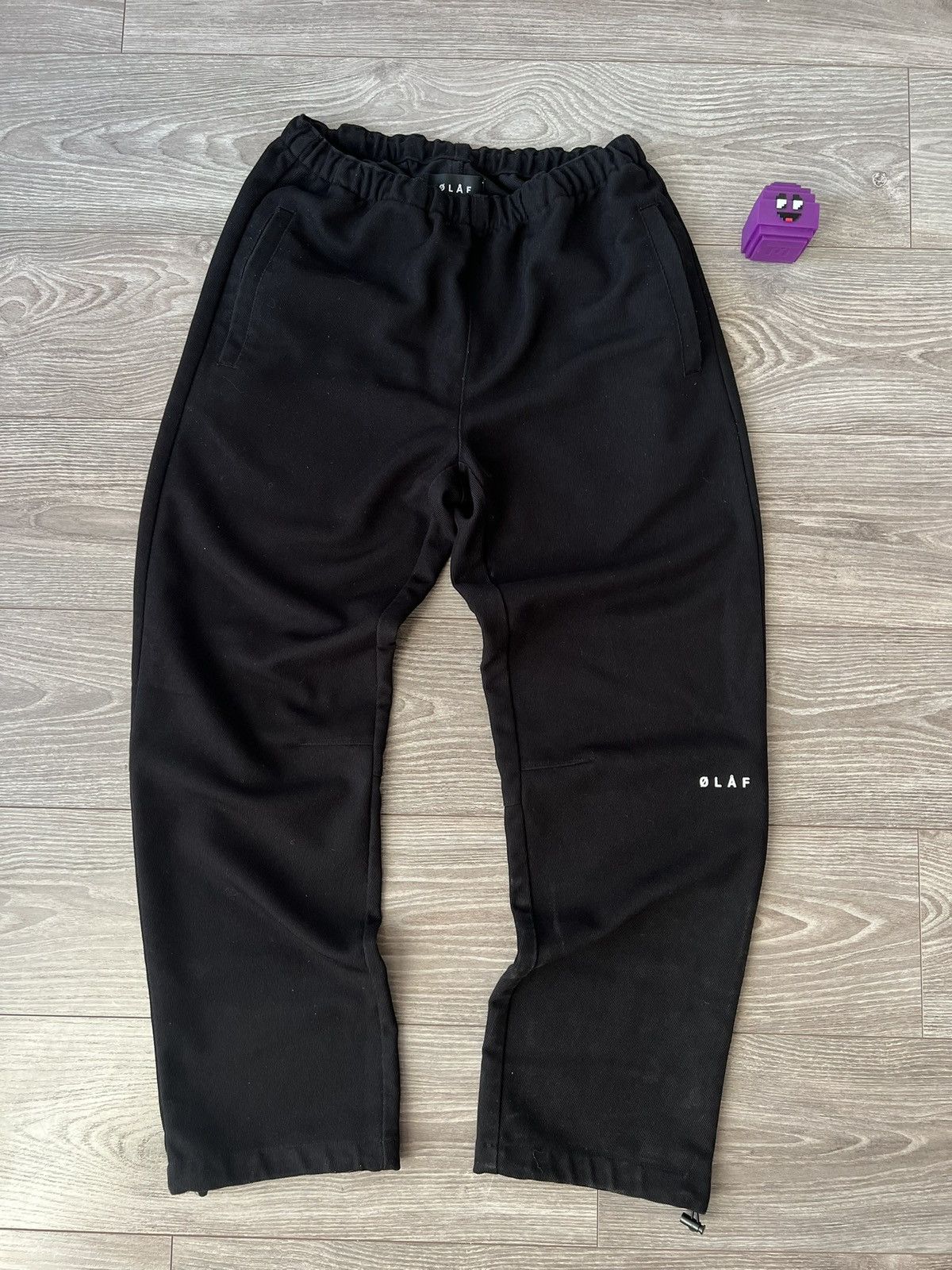 OLAF Rare Olaf Opium Avant Garde Printed Logo Regular Chino Pants Size US 32 / EU 48 - 2 Thumbnail