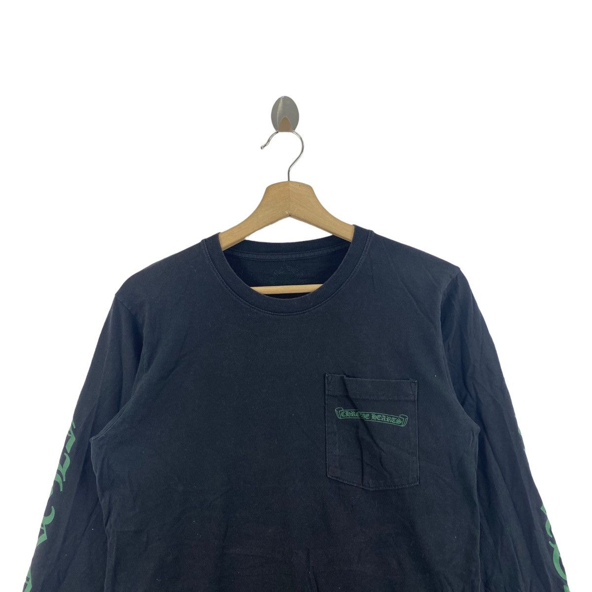 Chrome Hearts CHROME HEARTS USA Cemetery Green Cross Black Long Sleeve Size US S / EU 44-46 / 1 - 4 Thumbnail