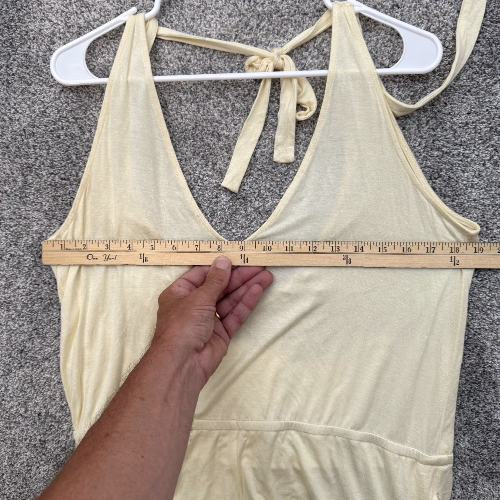 Venus Venus Jumpsuit L Halter Sleeveless Beach Bohemian Y2K Resort Travel Womens Regular Yellow Size 36" / US 14 / IT 50 - 5 Thumbnail