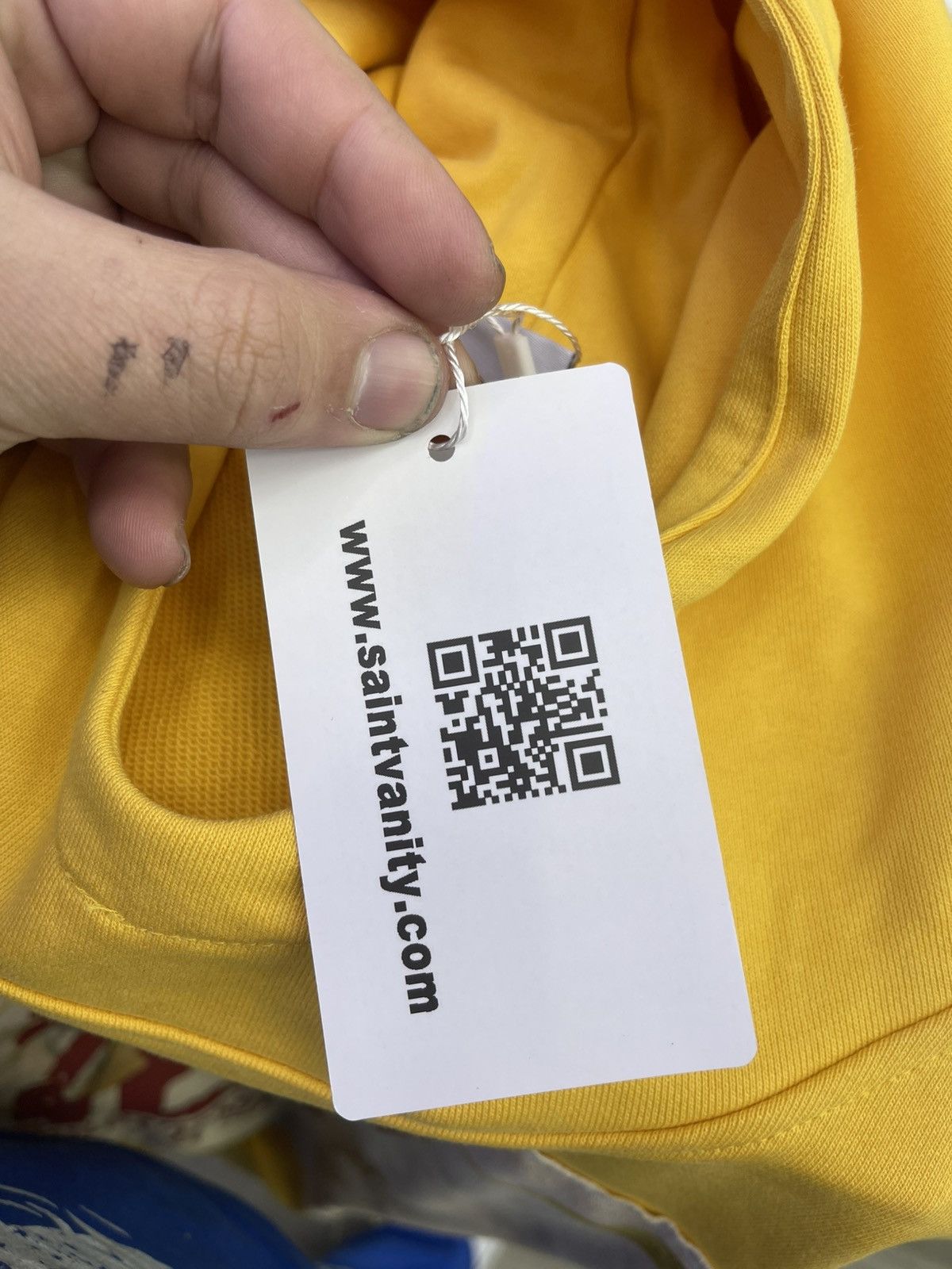Saint Vanity Saint Vanity hoodie ( yellow) Size US S / EU 44-46 / 1 - 8 Thumbnail