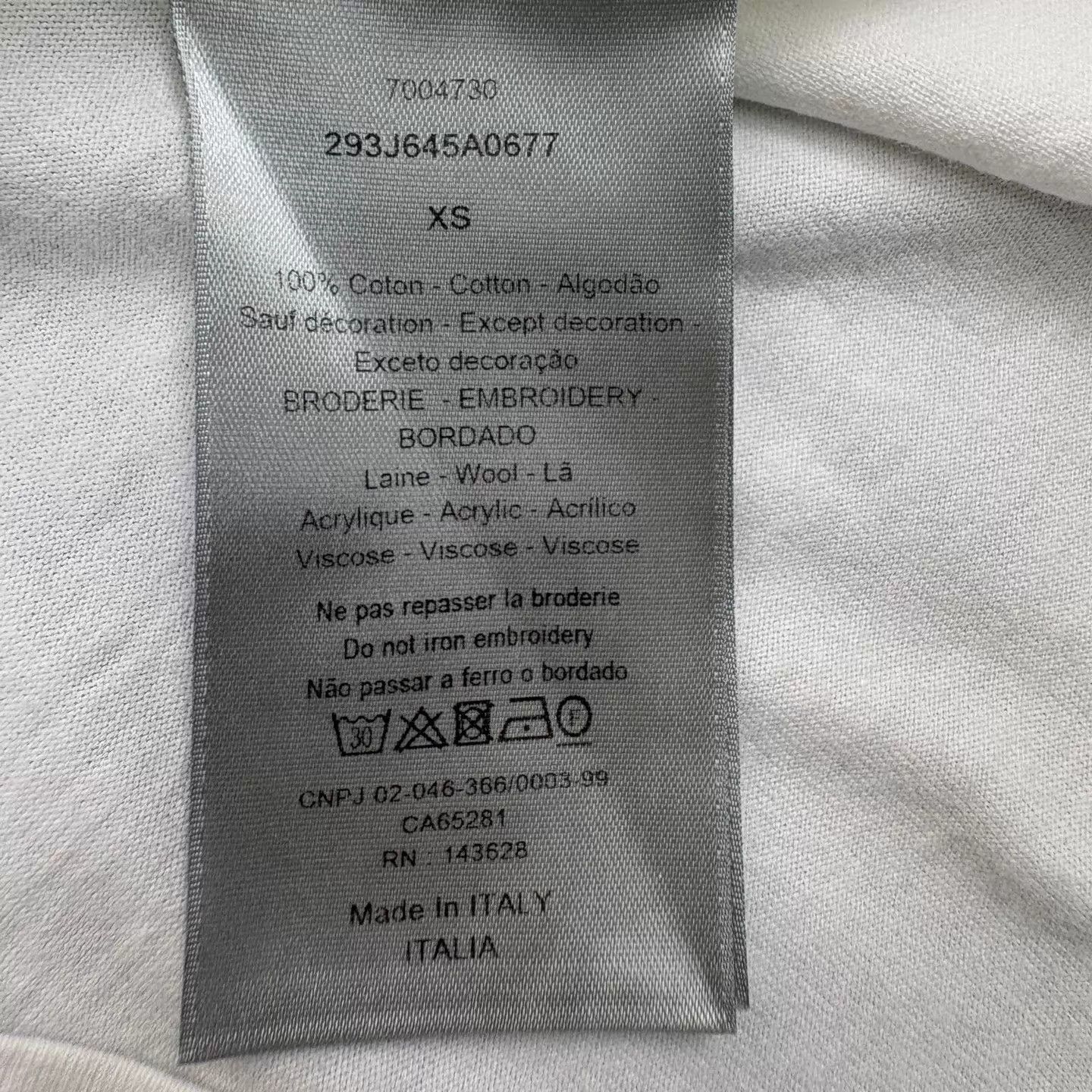 Dior Dior Back Logo Embroidered S/S T-Shirt XS New Size US XS / EU 42 / 0 - 4 Thumbnail