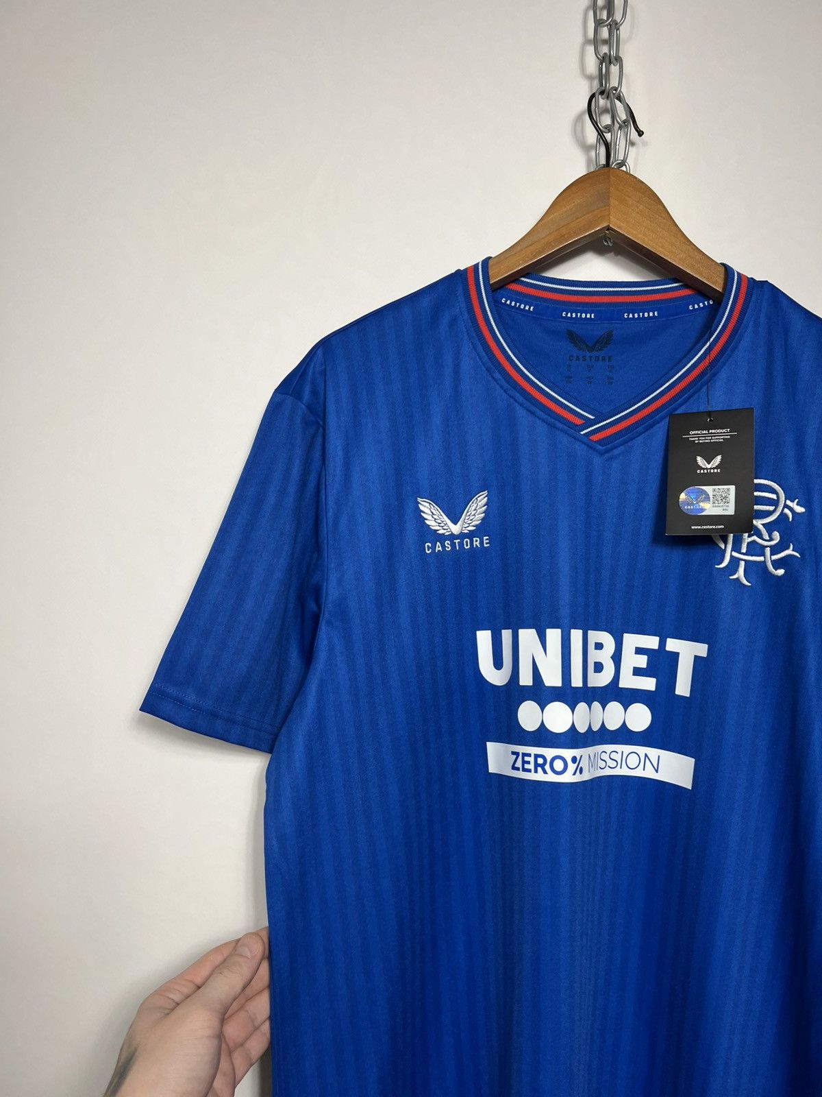 Castore Castore Glasgow Rangers 2023/24 Football Soccer Jersey Size US XL / EU 56 / 4 - 2 Thumbnail