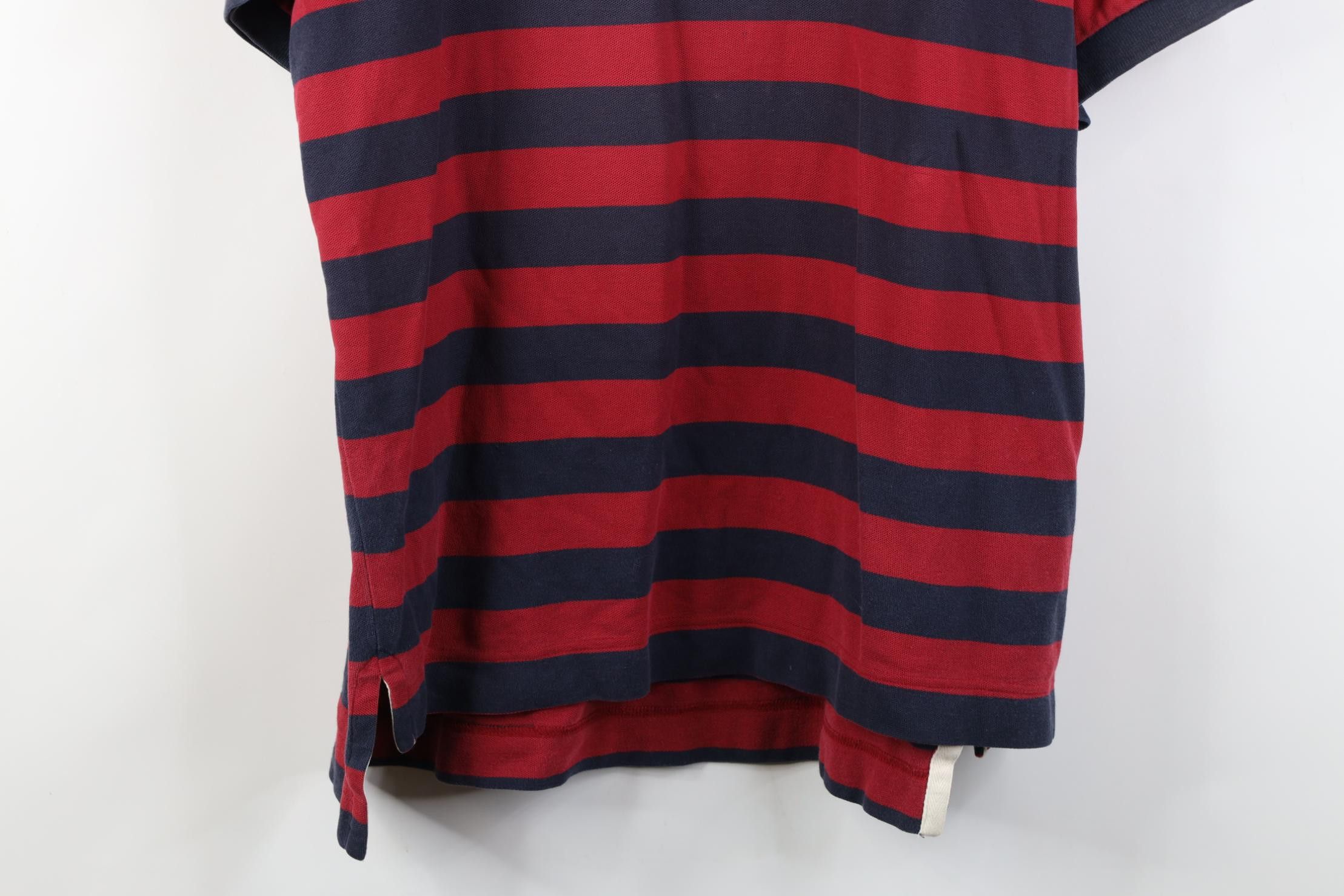 Nautica Vintage 90s Nautica Spell Striped Rugby Polo Shirt Cotton Size US L / EU 52-54 / 3 - 3 Thumbnail
