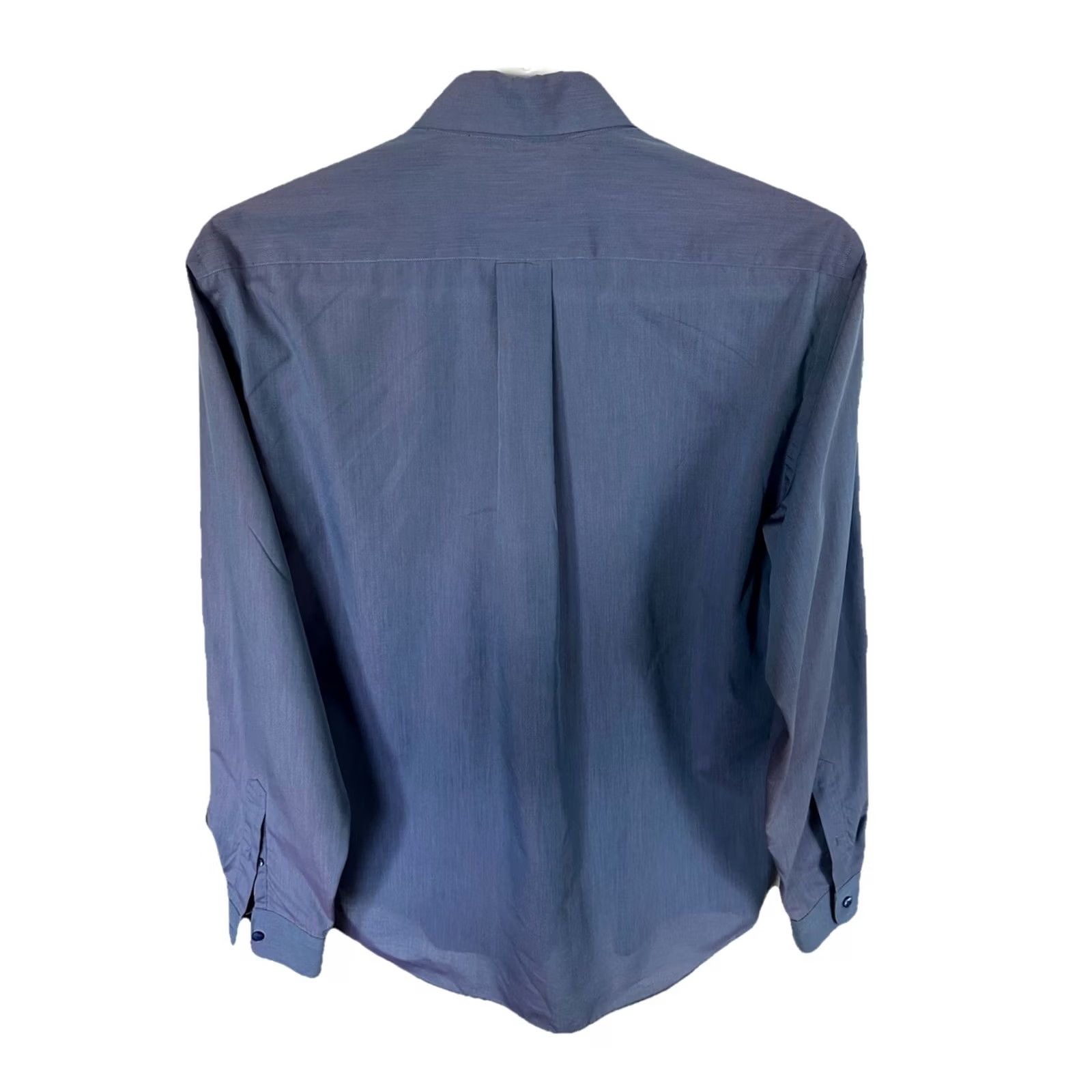 Kenzo KENZO Paris Homme Button Up Mens Shirt 16/41 Blue Embroidered Cotton Regular Long Sleeve Button-Down Collar Mens Designer Vintage No Size US L / EU 52-54 / 3 - 7 Thumbnail