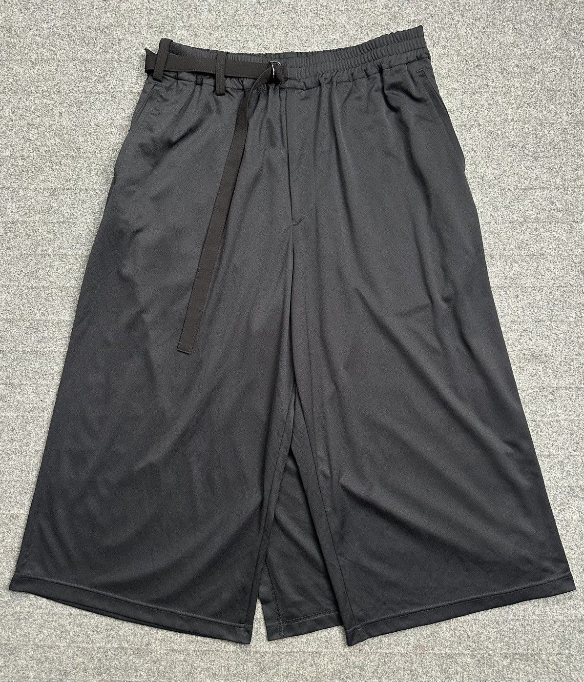 Yohji Yamamoto Yohji Yamamoto - S’YTE Thin Smooth Jersey Back Wrap Culottes Size US 31 - 1 Thumbnail