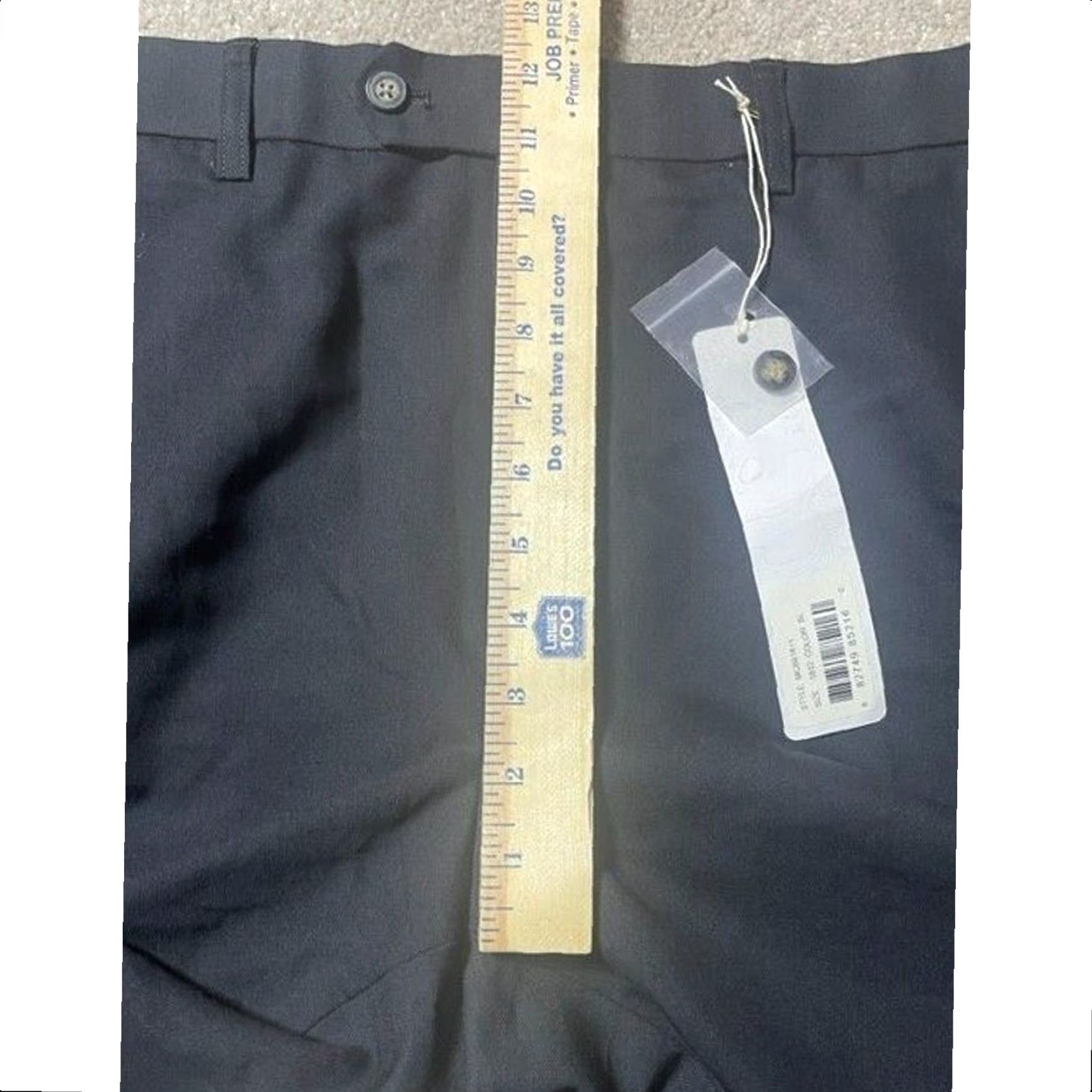 Cutter & Buck Cutter & Buck Dress Pants 38x32 Dress Pants Black 38 Regular Flat Front Solid Polyester Blend Dress Pants Mens Business Casual Formal Size US 38 / EU 54 - 4 Thumbnail